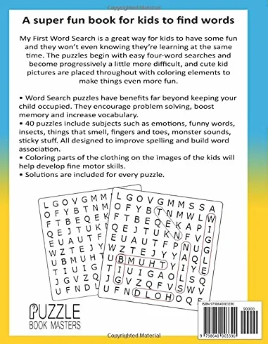 My First Word Search Book for Kids: Easy Word Find