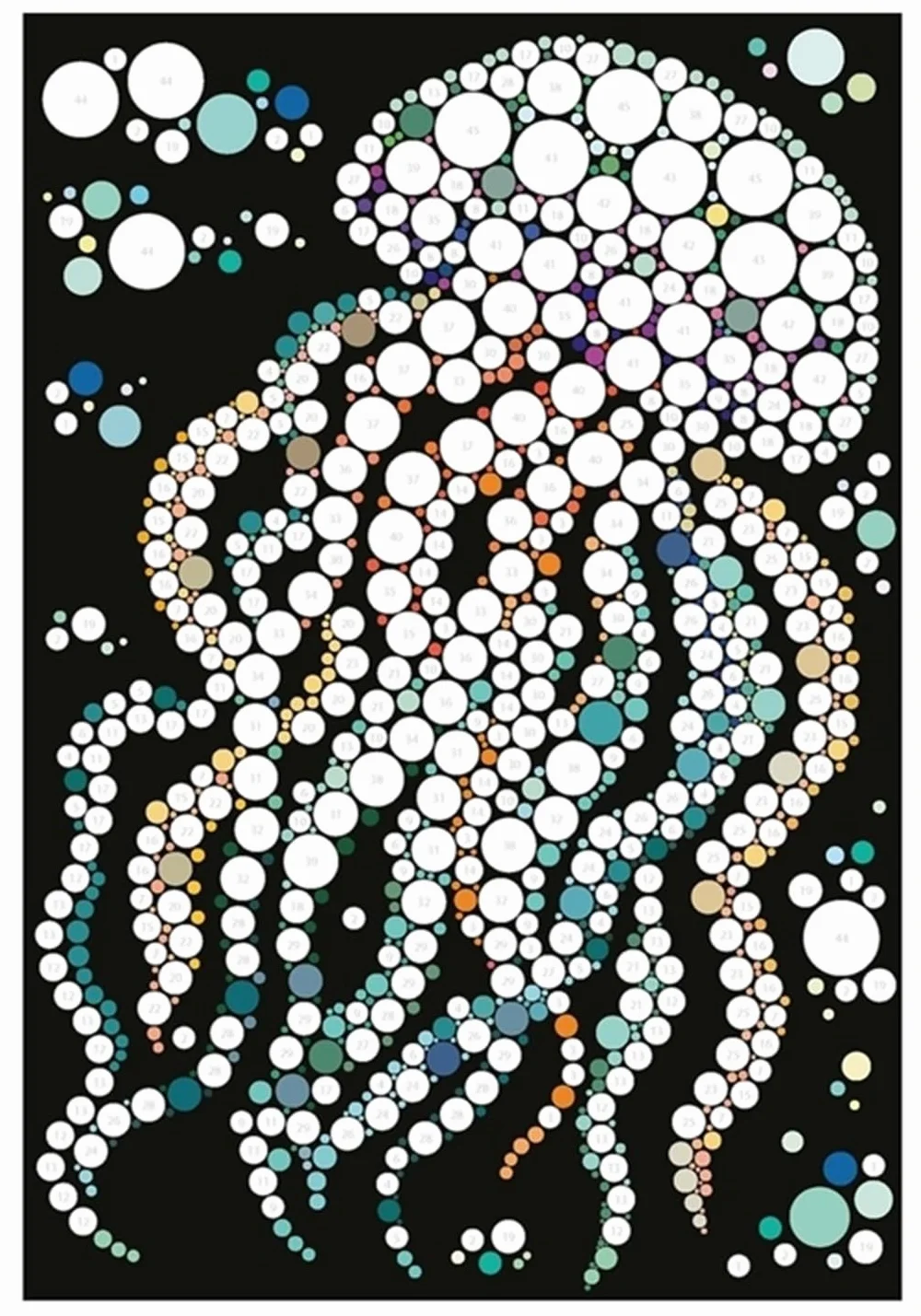 Sticker Dots: Wild Animals: Stunning Sticker by Numbers Challenges