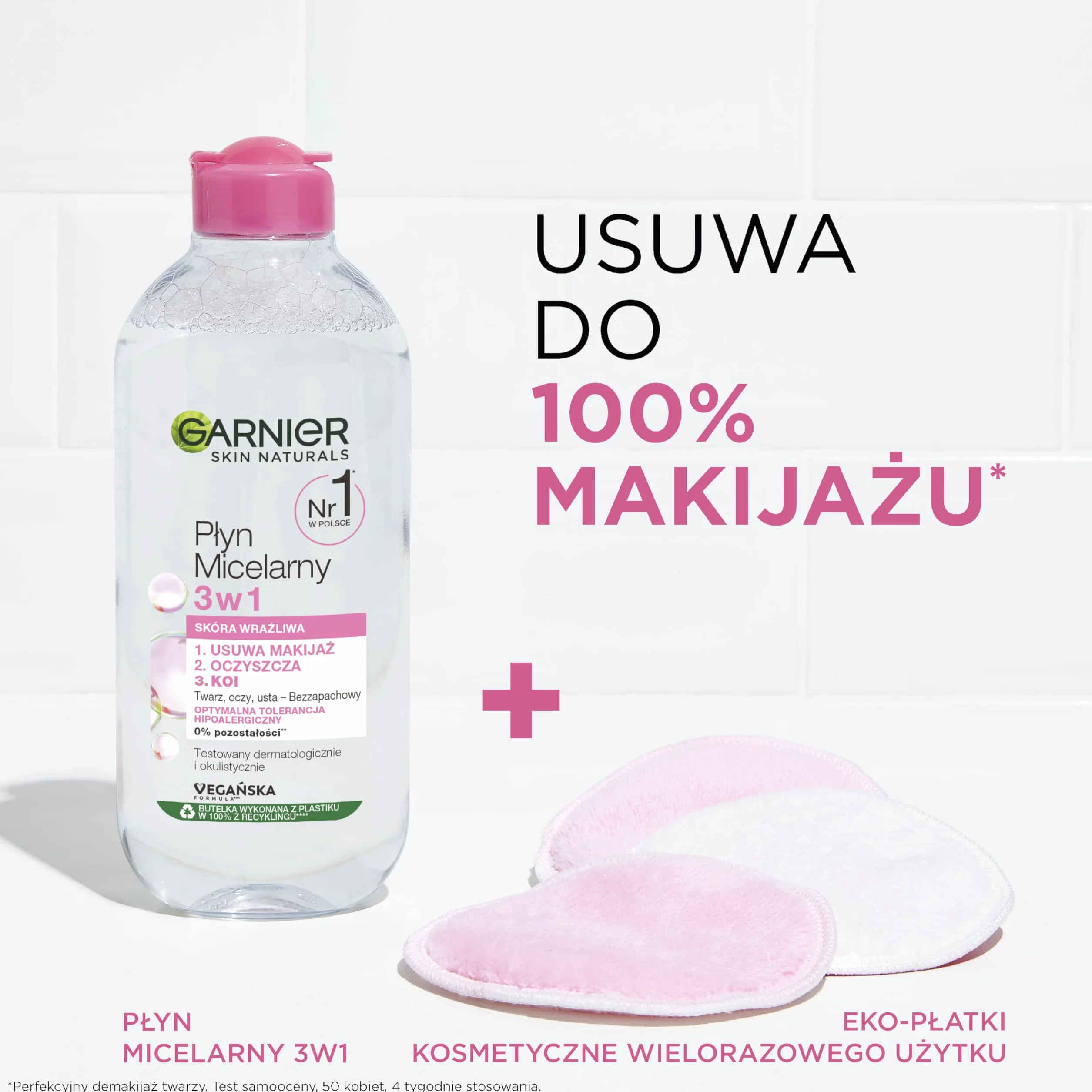 Garnier Skin Naturals Płyn Micelarny 3w1 dla skóry wrażliwej 400 ml