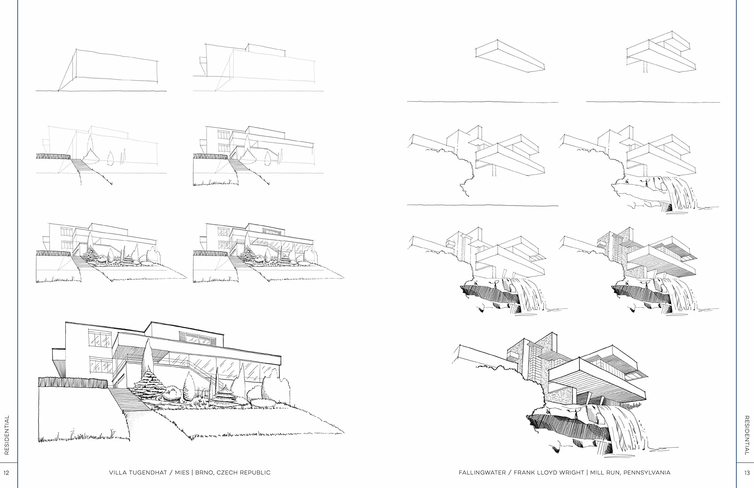 Draw Like an Artist: 100 Buildings and Architectural Forms: Step-By-Step Realistic Line Drawing - A Sourcebook for Aspiring Artists and Designers: 6
