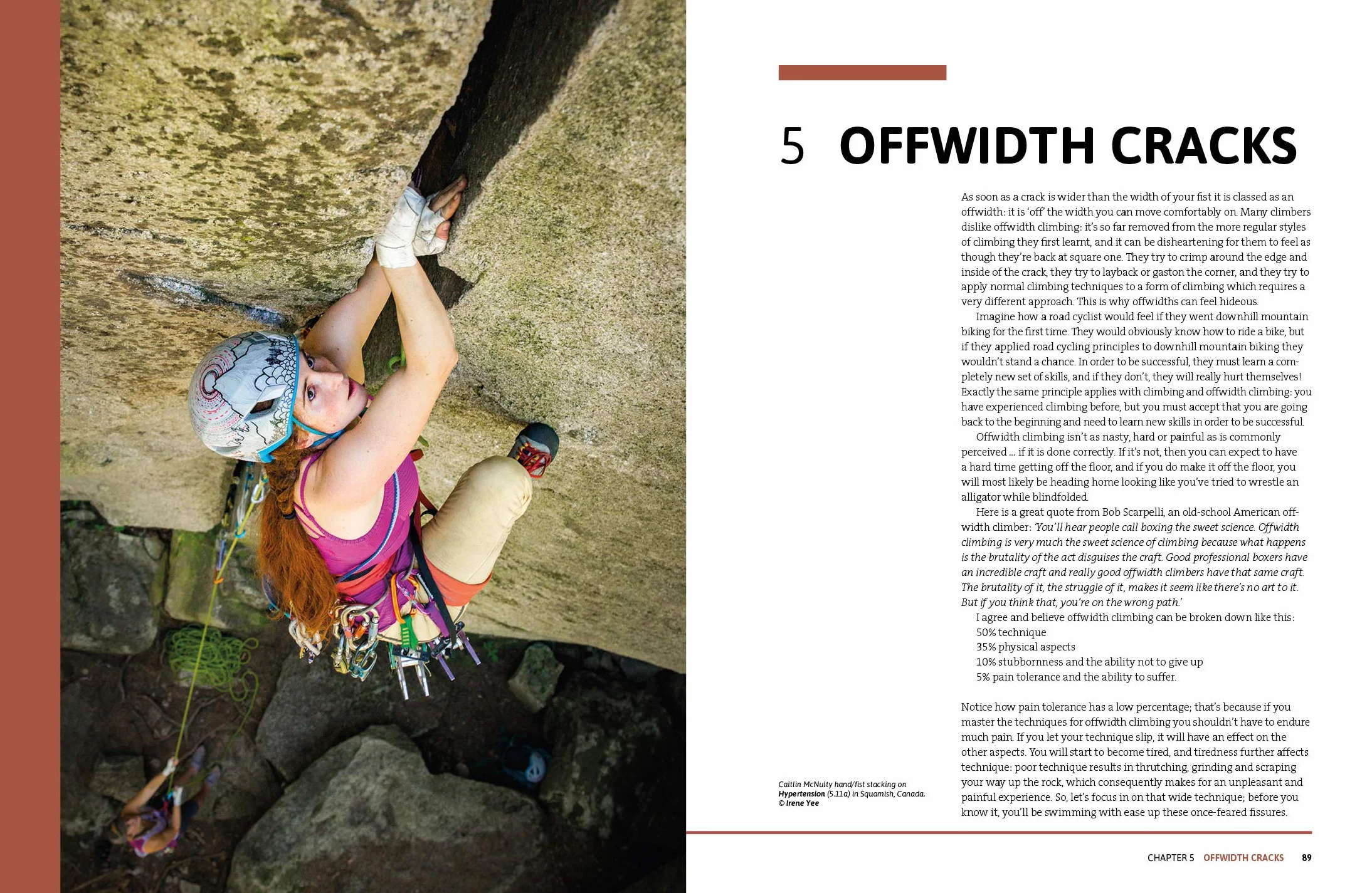 Crack Climbing: Mastering the skills & techniques