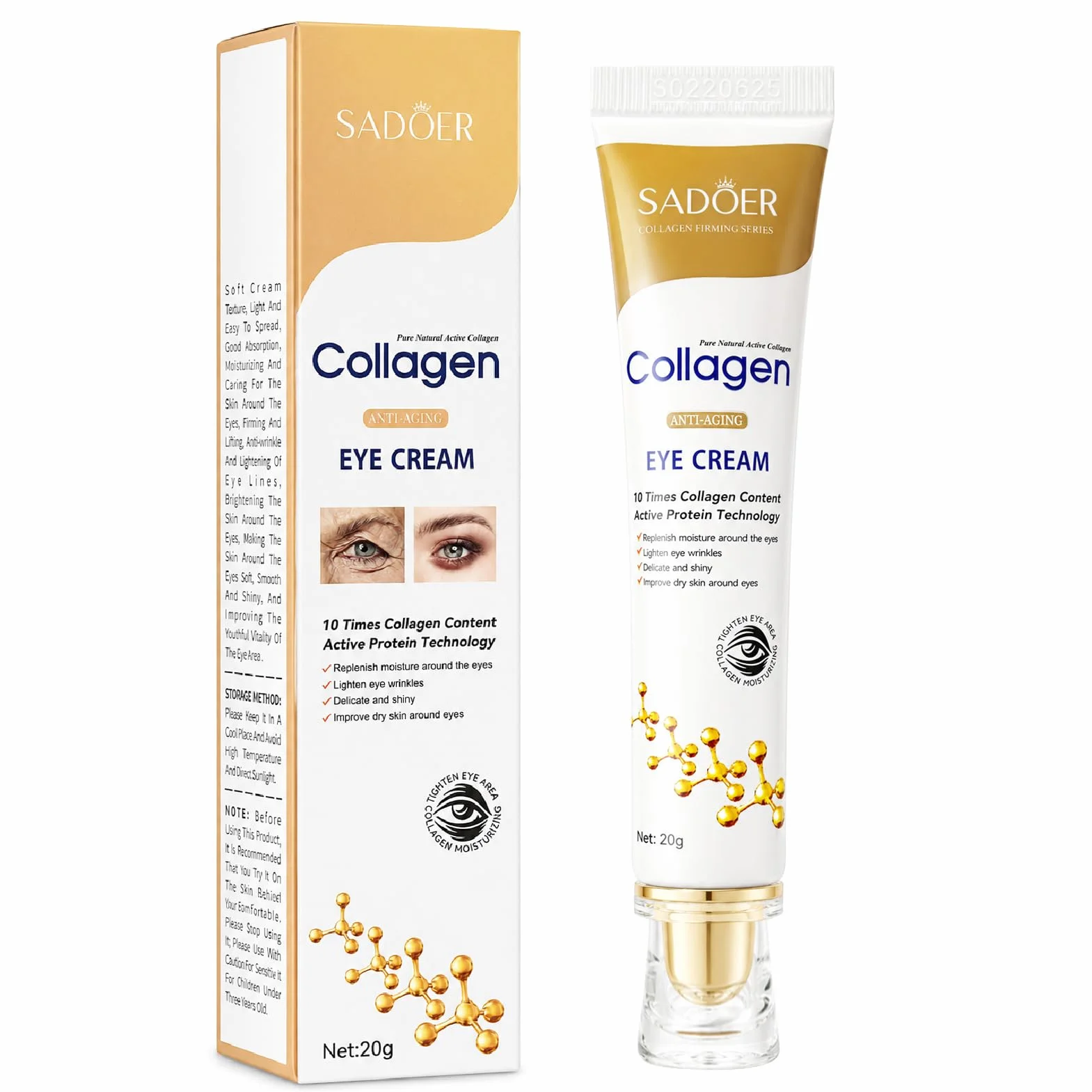 Rapid Wrinkle Repair krem pod oczy z kolagenem retinolem i kwasem hialuronowym przeciw zmarszczkom