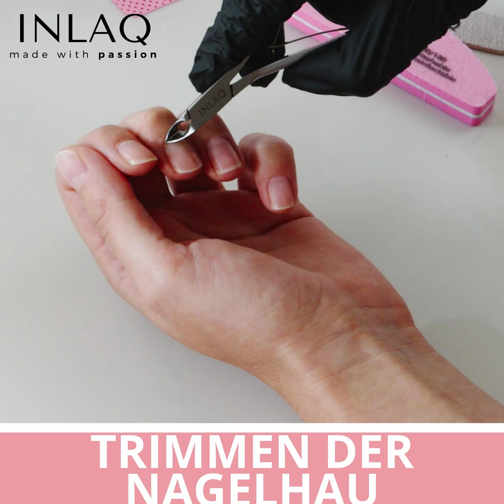 INLAQ® Cążki do Paznokci 3mm Stal Nierdzewna Ergonomiczny Uchwyt