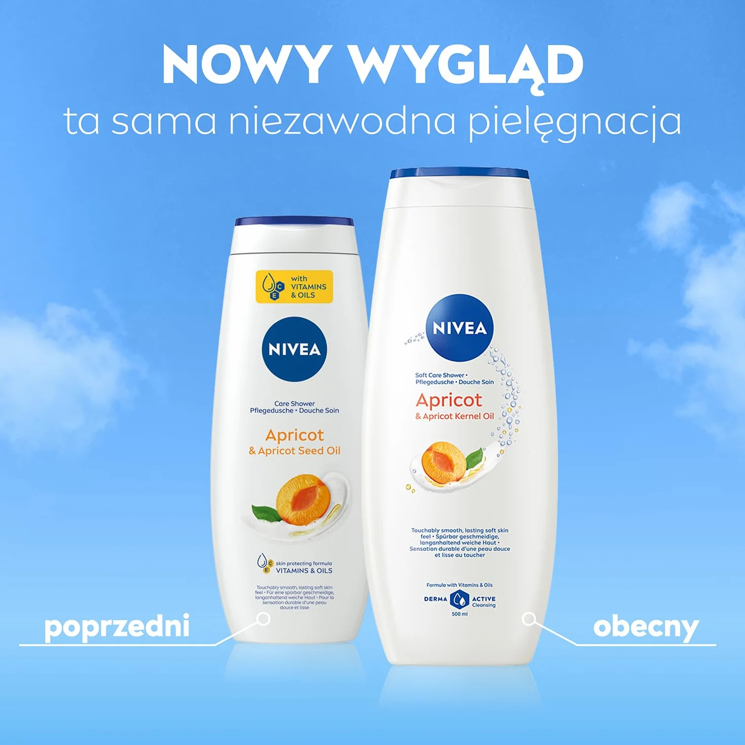 NIVEA Żel pod prysznic Apricot & Apricot Seed Oil z witaminami C i E 500 ml