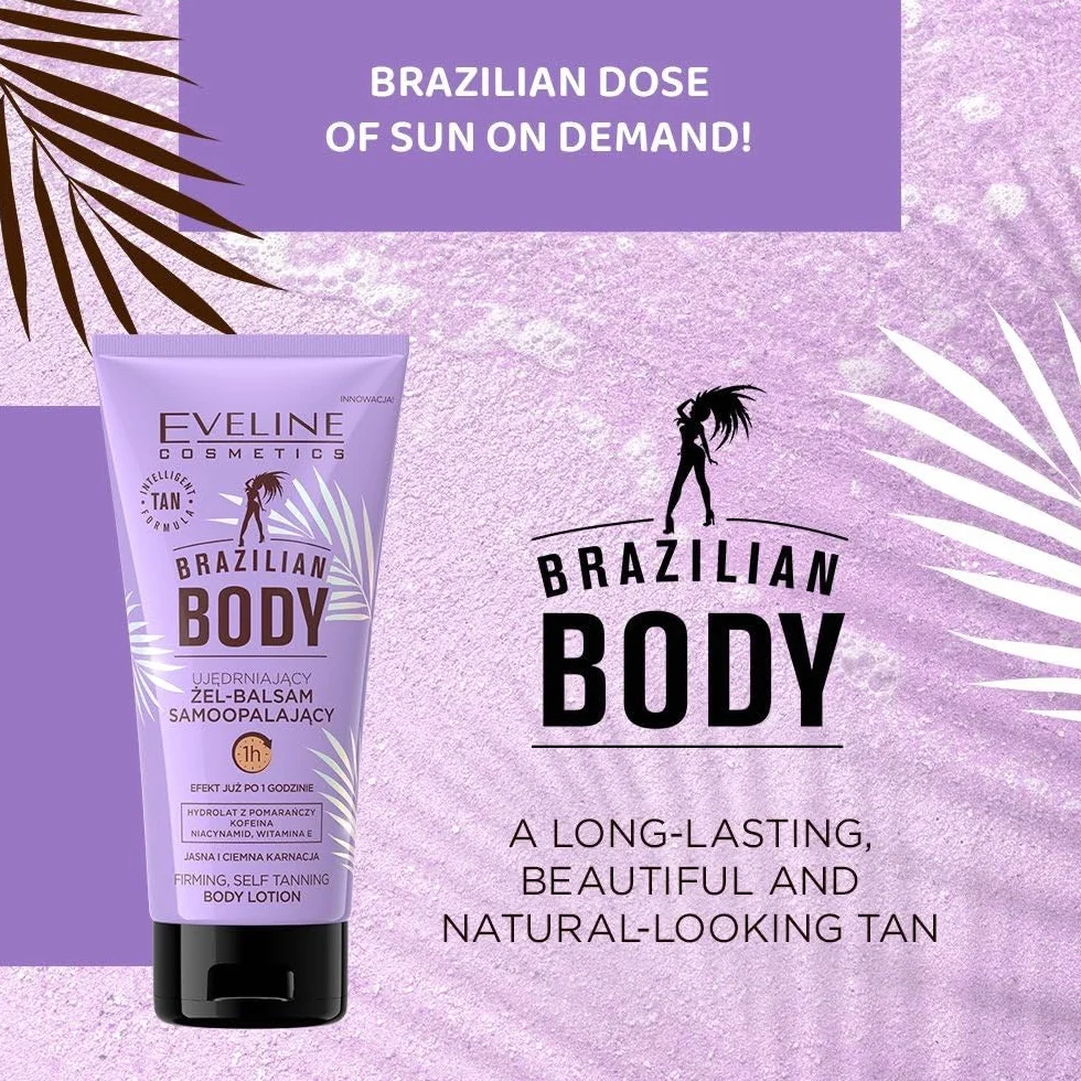 Eveline Cosmetics BRAZILIAN BODY Ujędrniający żel-balsam samoopalający