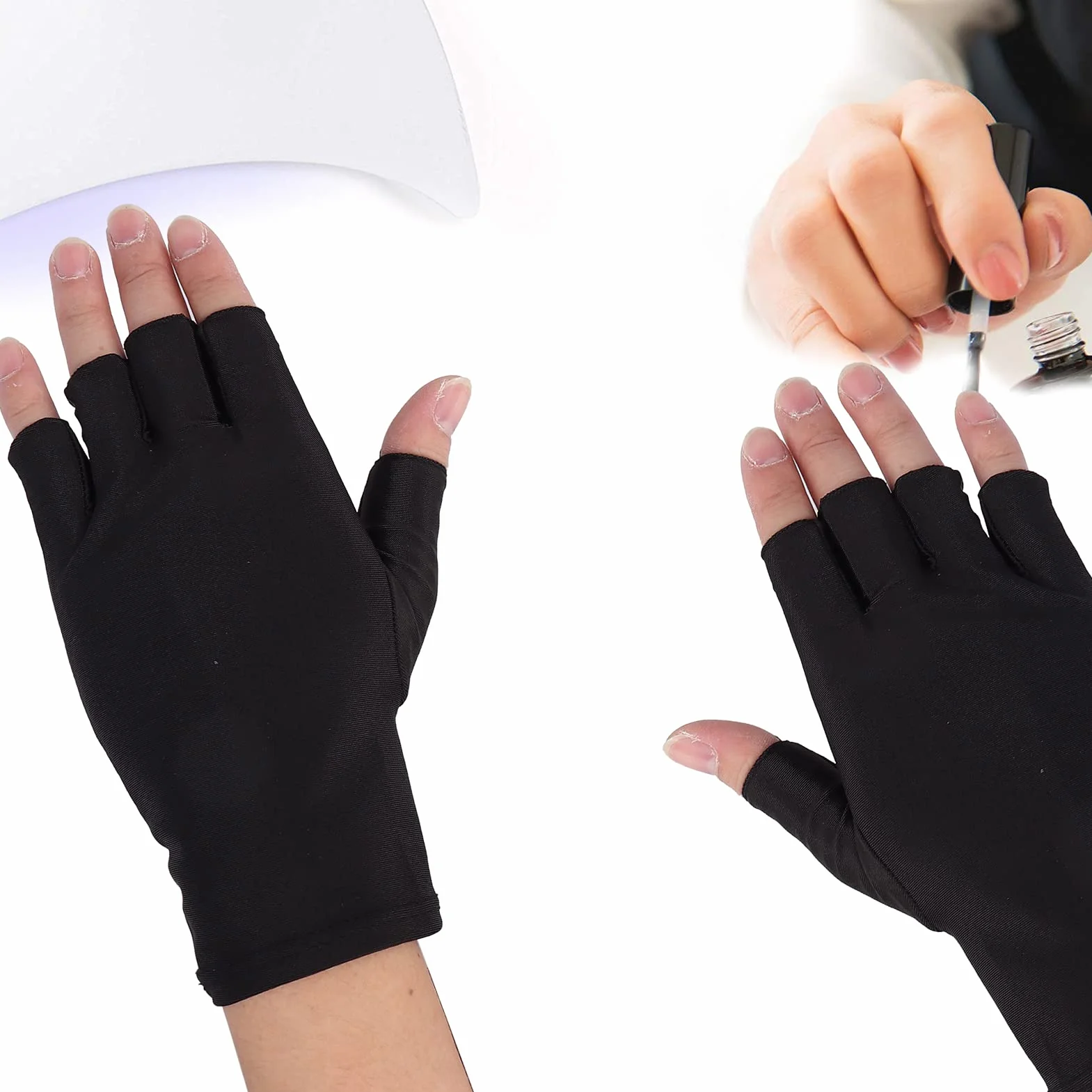 Paznokcie z Trwałego Włókna Bawełnianego (BLACK)