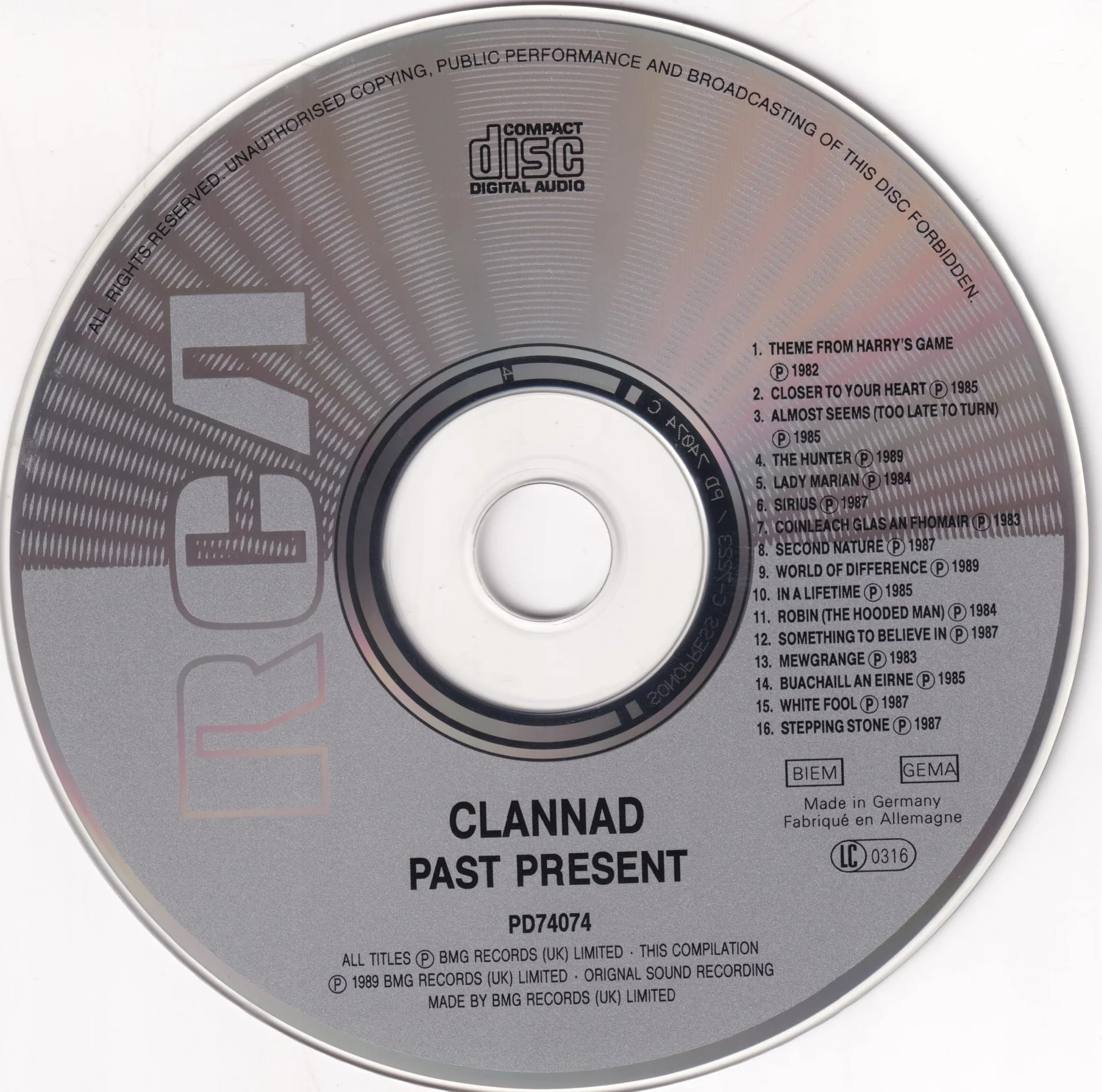Clannad Pastpresent RCA PD74074