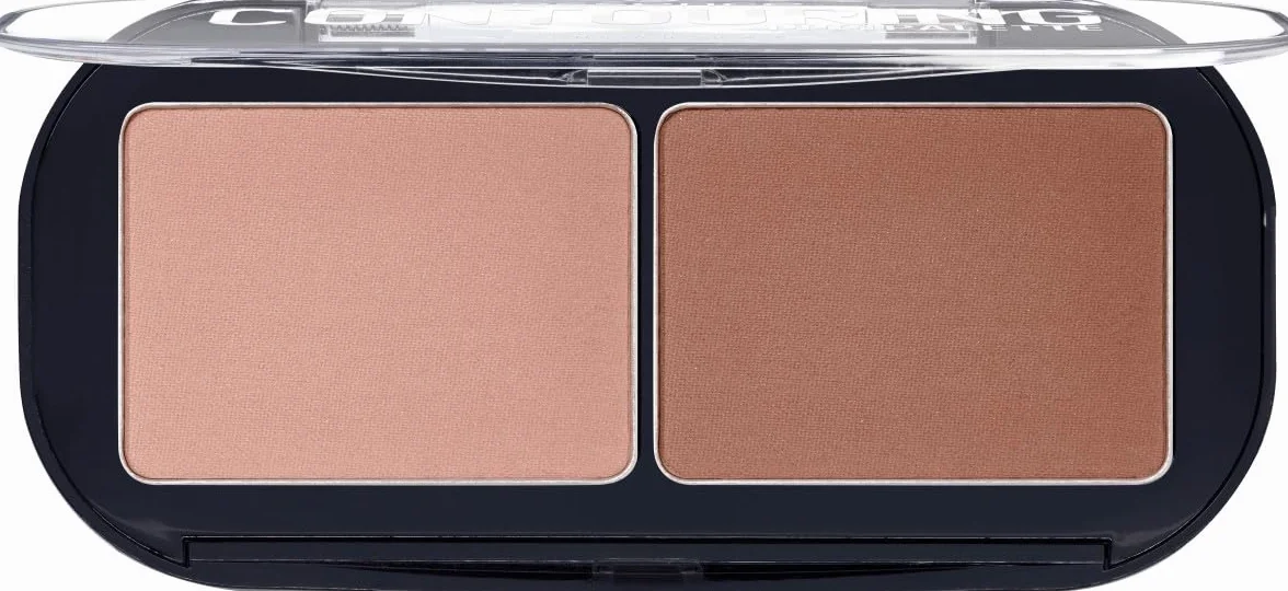 essence Paleta do konturowania CONTOURING DUO, natychmiastowy wynik, matowy (7g)