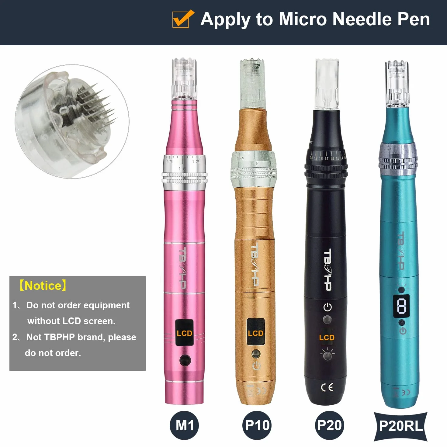 Kartridże Igły Moduł TBPHP Dermapen M1 P20RL P10 P20 24 igłowy 10 pcs