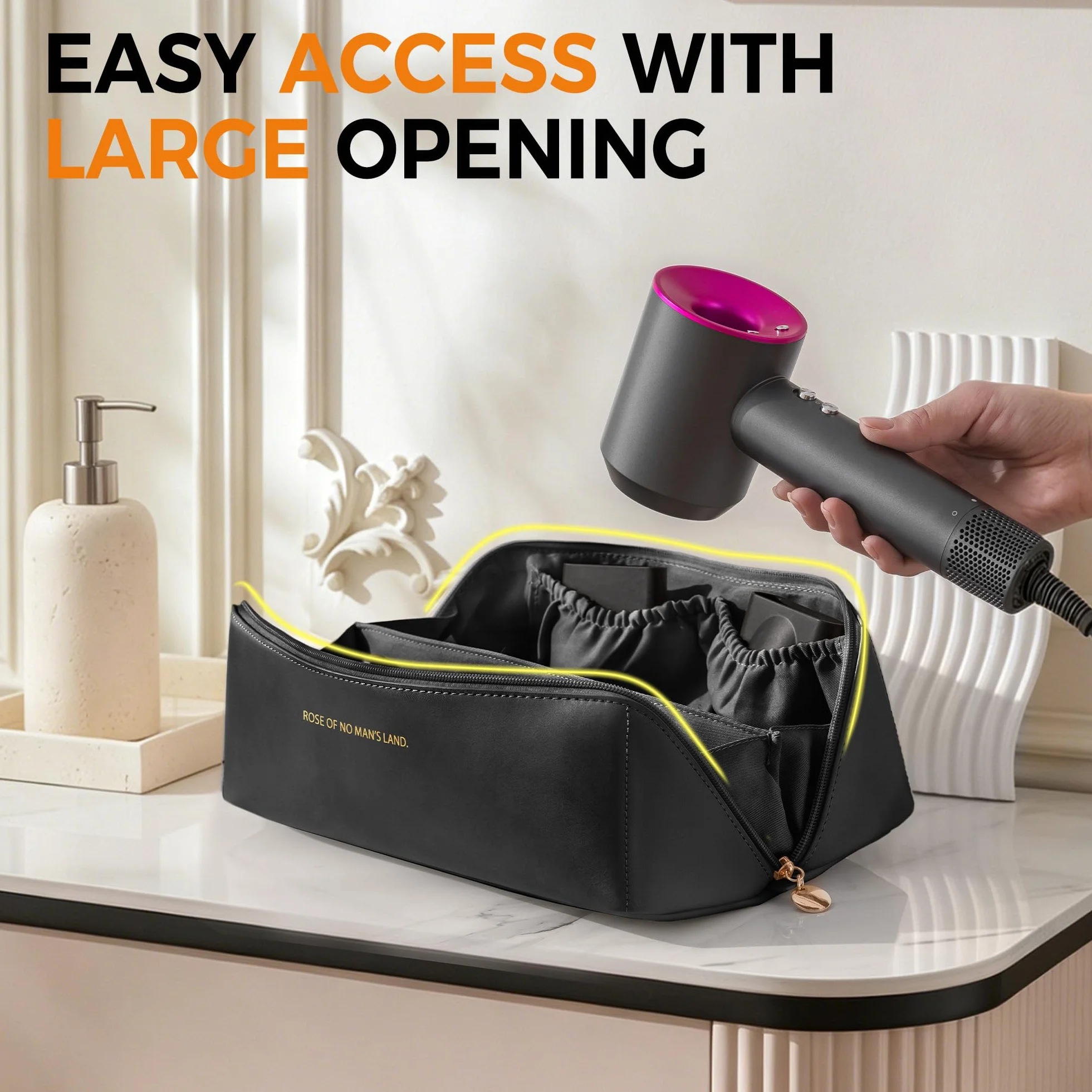 Torba podróżna do przechowywania Dyson Airwrap Styler Shark Flexstyle lokówka etui z dużym otworem przenośna