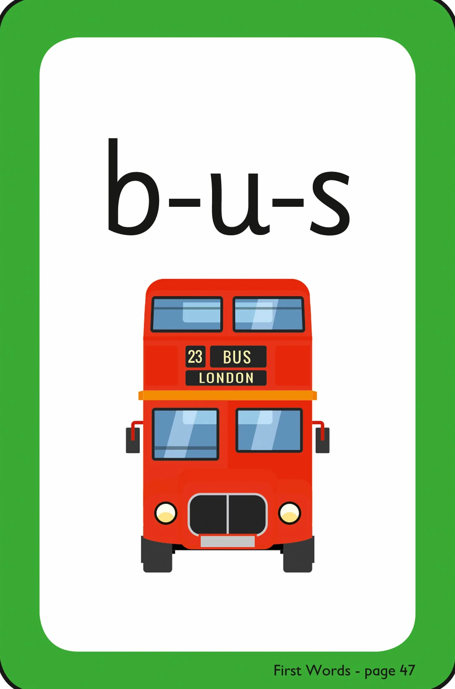 First Words Flashcards: Ideal for Home Learning