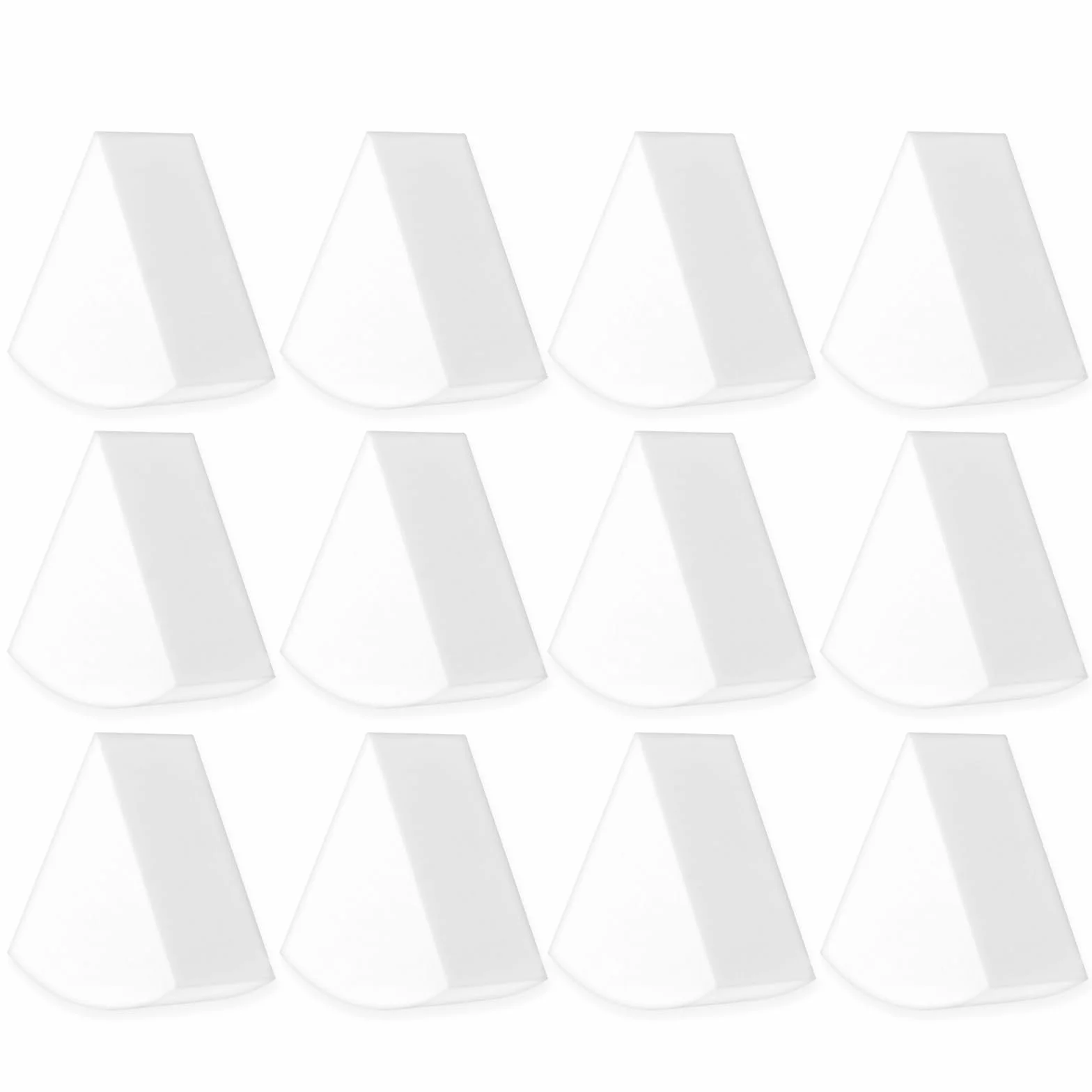 Sibba Gąbka do makijażu twarzy podkład do pudru 12 sztuk blender kosmetyczny aplikator farba do paznokci mieszanie uchwyt trójkąt pianka oczyszczająca zestaw mini podkładki ukrywanie kosmetyczne