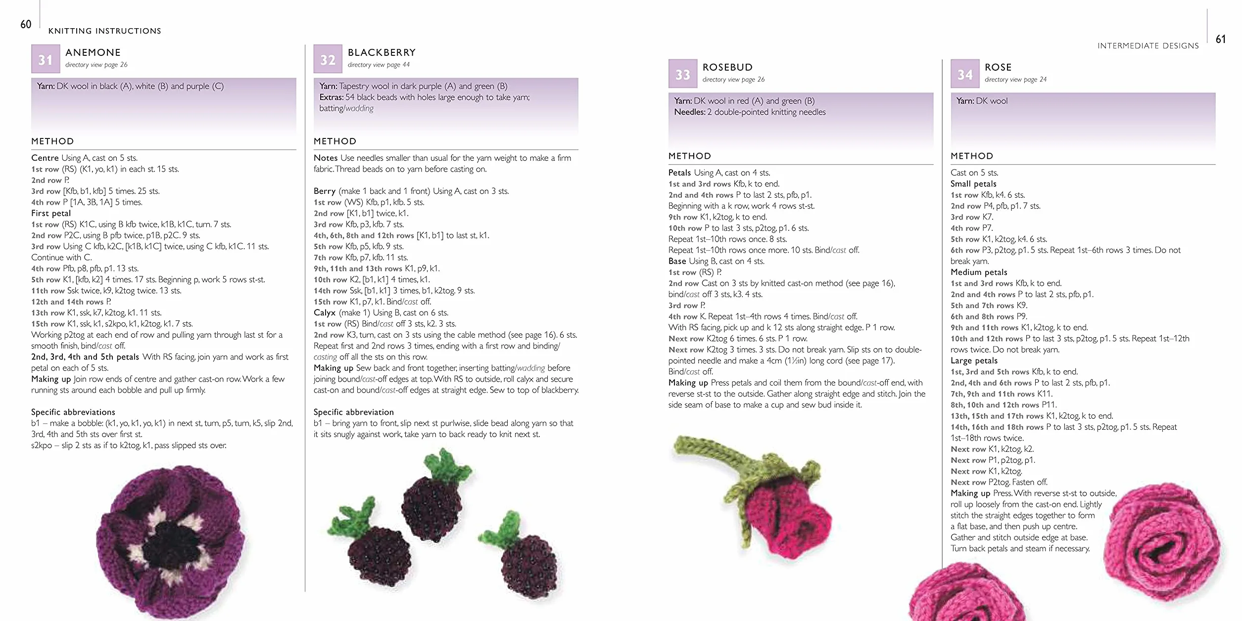 100 Flowers to Knit & Crochet: A Collection of Beautiful Blooms for Embellishing Clothes, Accessories, Cushionsand Throws