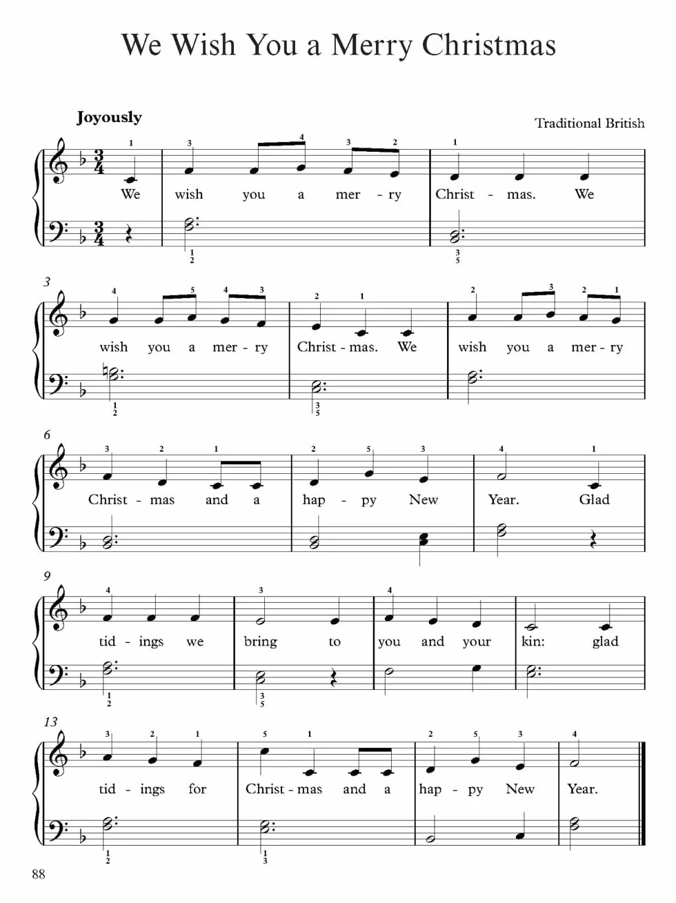 A Treasury of Christmas Songs for Solo Piano: For Beginner & Intermediate Level