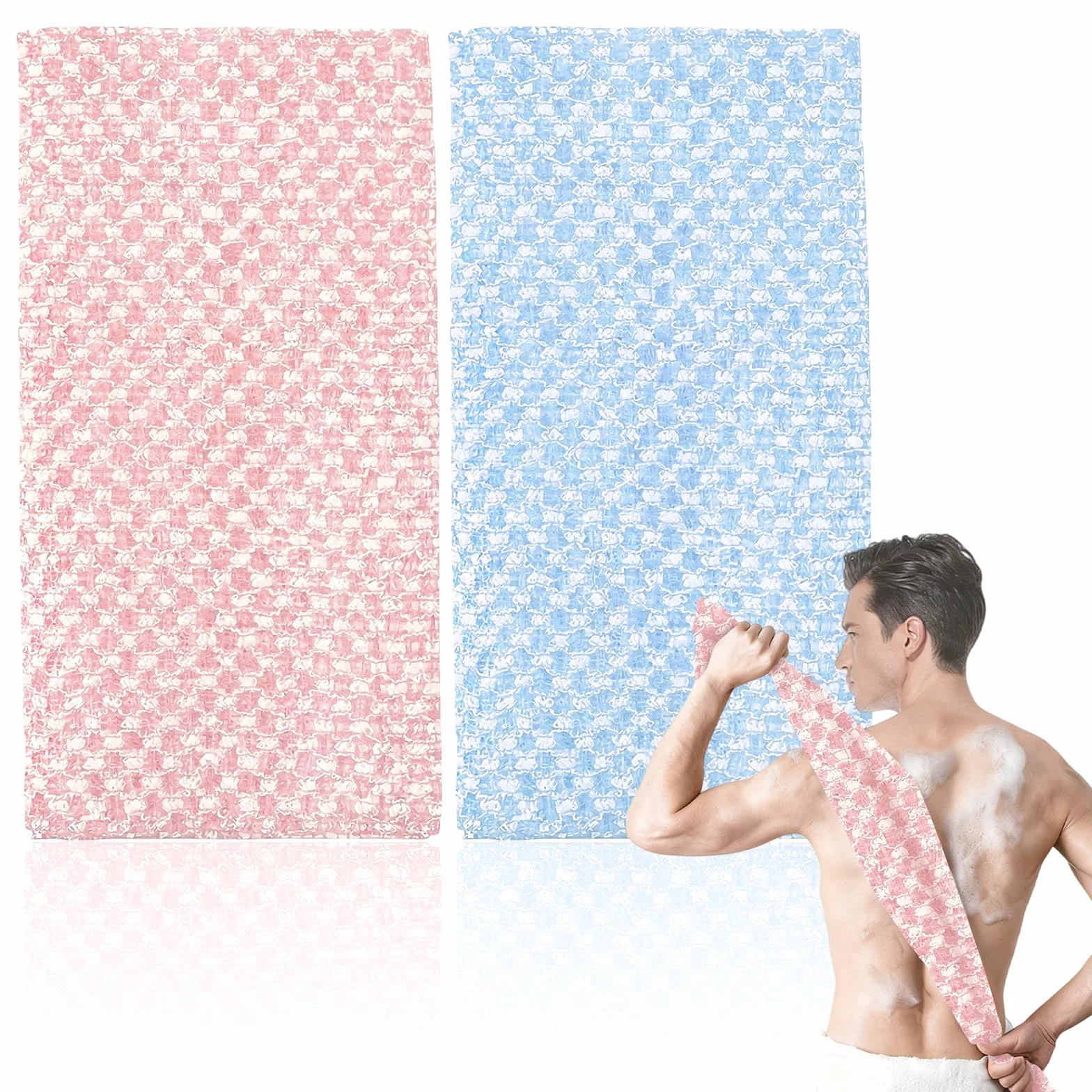 Flintronic Japoński Ręcznik Złuszczający 100x22 cm Dwustronny
