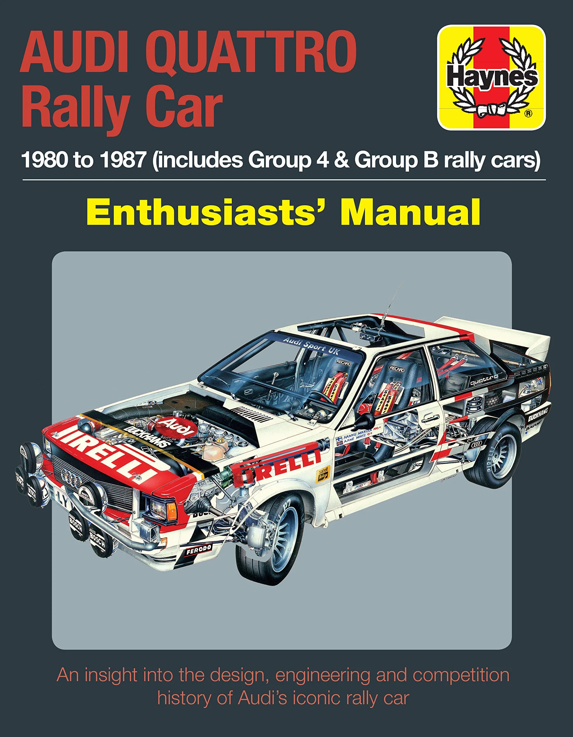 Audi Quattro Rally Car Manual: 1980 to 1987 (includes Group 4 & Group B rally cars)