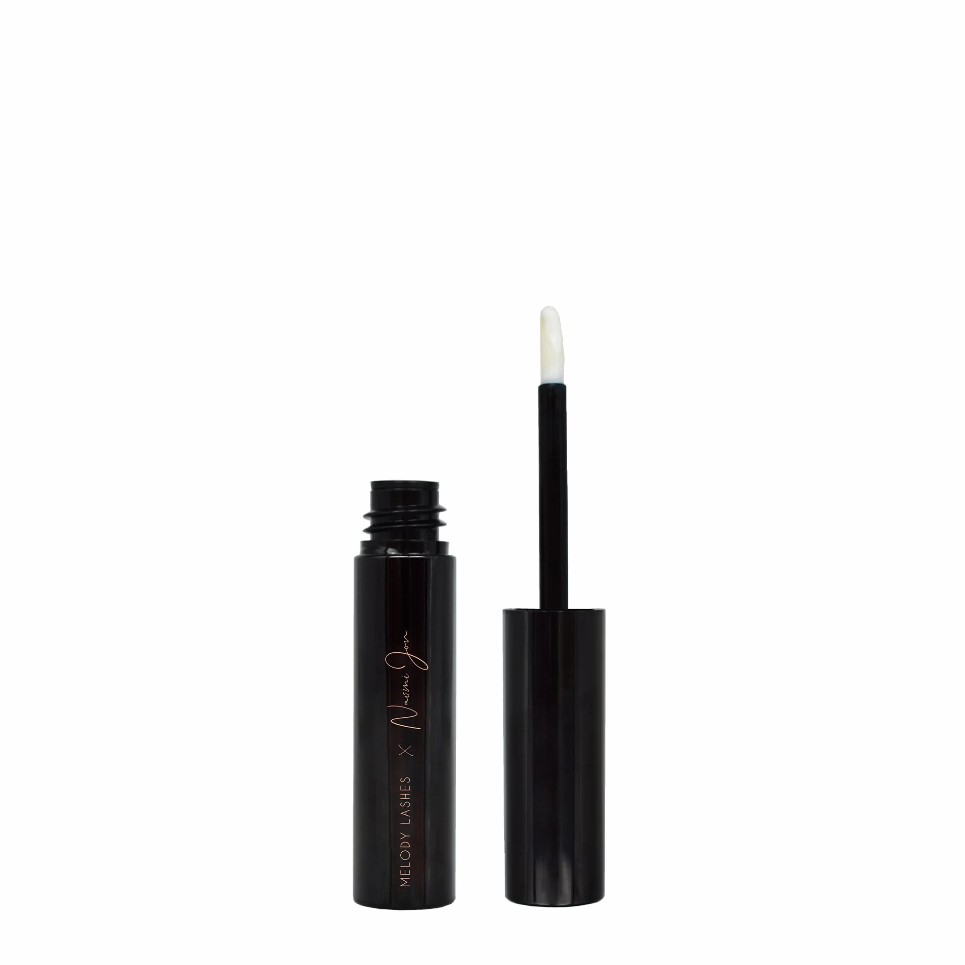 Melody Lashes Naomi Jon wodoodporny klej do rzęs przezroczysty szybkoschnący z silikonowym aplikatorem