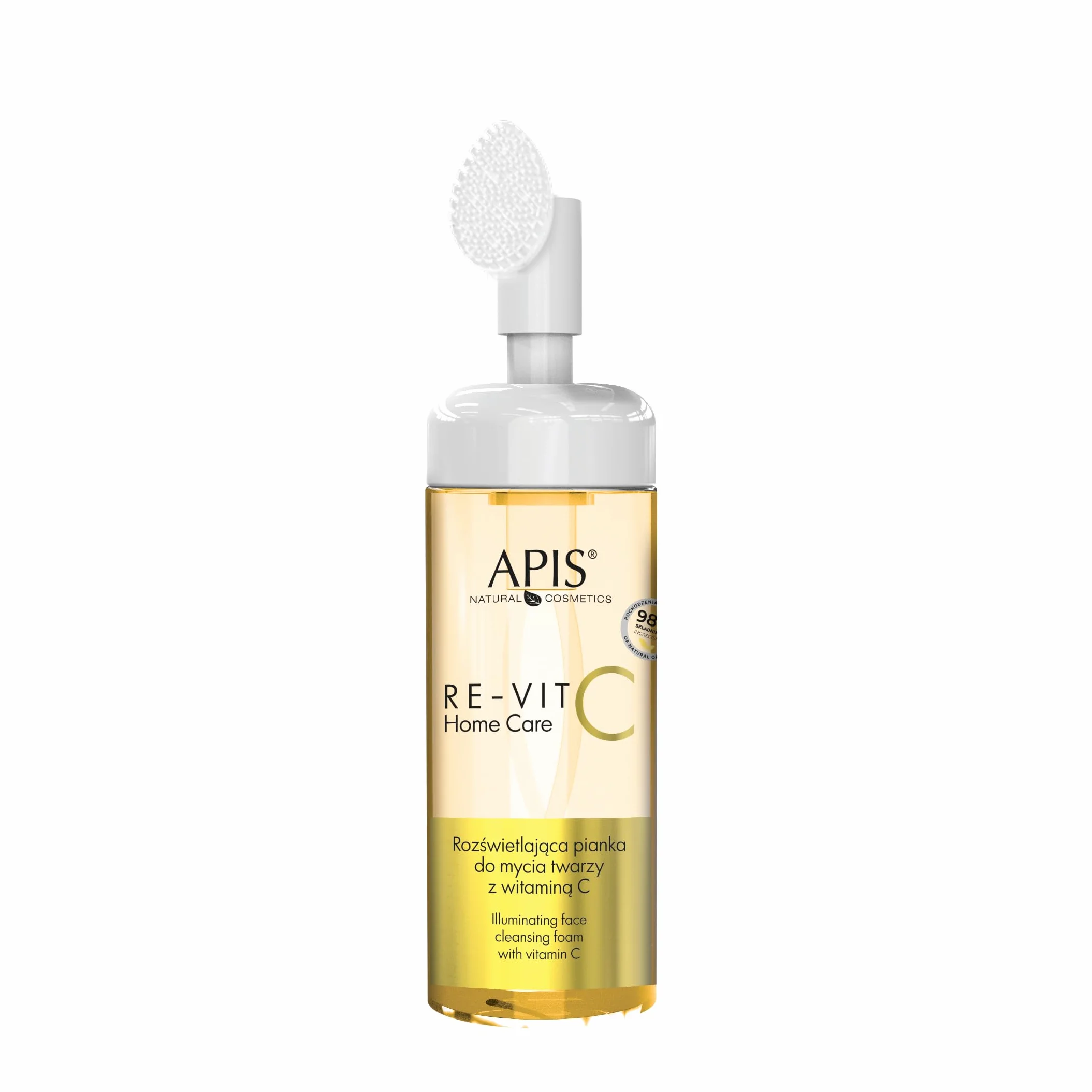 Apis Natural Cosmetics Re-Vit C Home Care Pianka do mycia twarzy rozświetlająca z witaminą C 150 ml