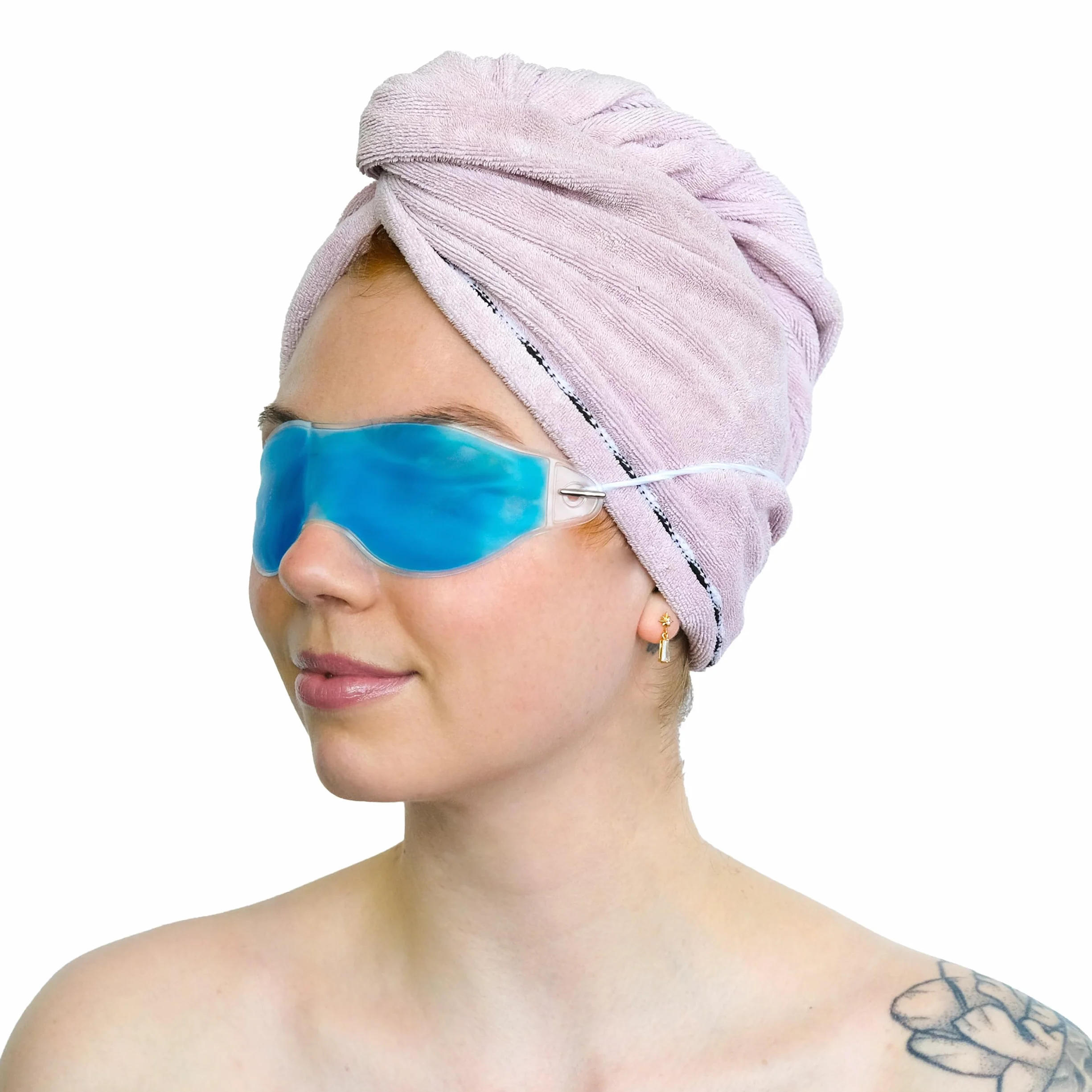 TRIXES Żelowa maska na oczy do relaksu, terapia zimna, terapia cieplna, maska wellness