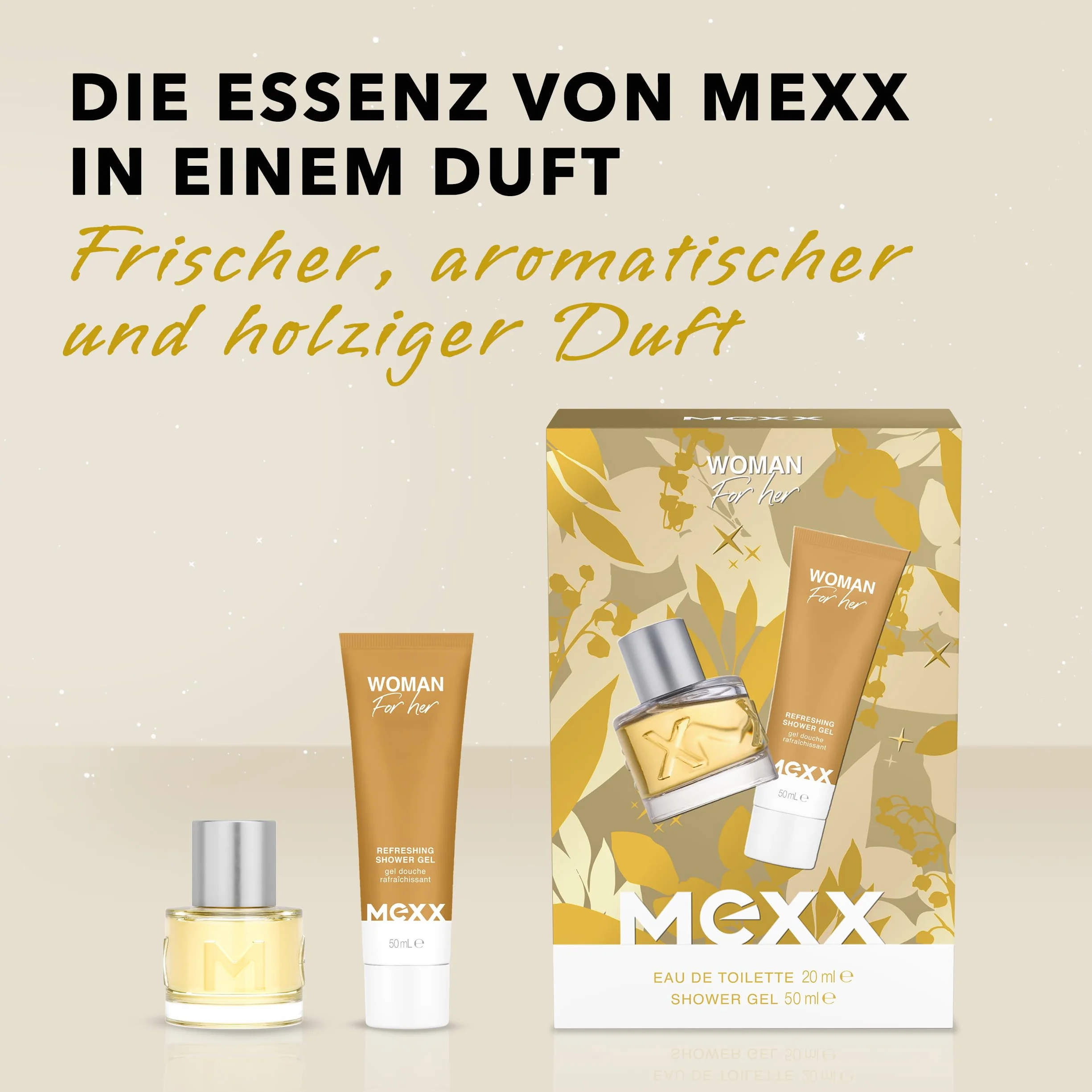MEXX Opakowanie prezentowe Woman Eau de Toilette 20 ml + żel pod prysznic 50 ml