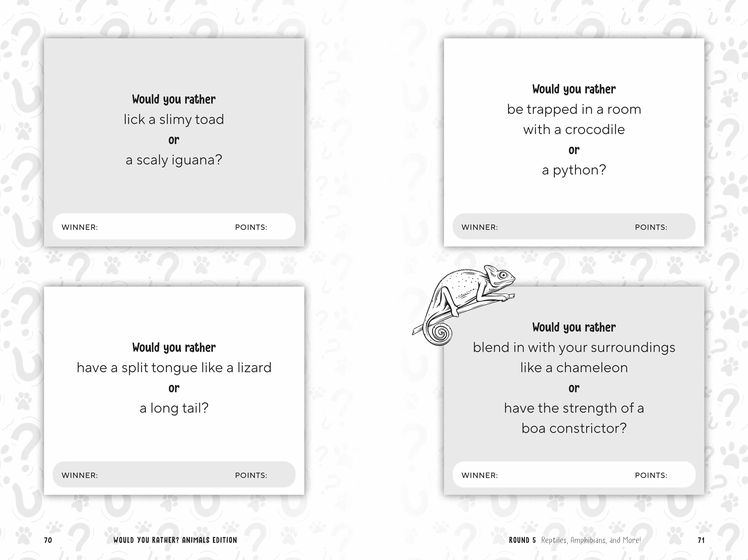 Would You Rather? Animals Edition: Answer Wild and Wacky Questions to Win a Roaring Good Game