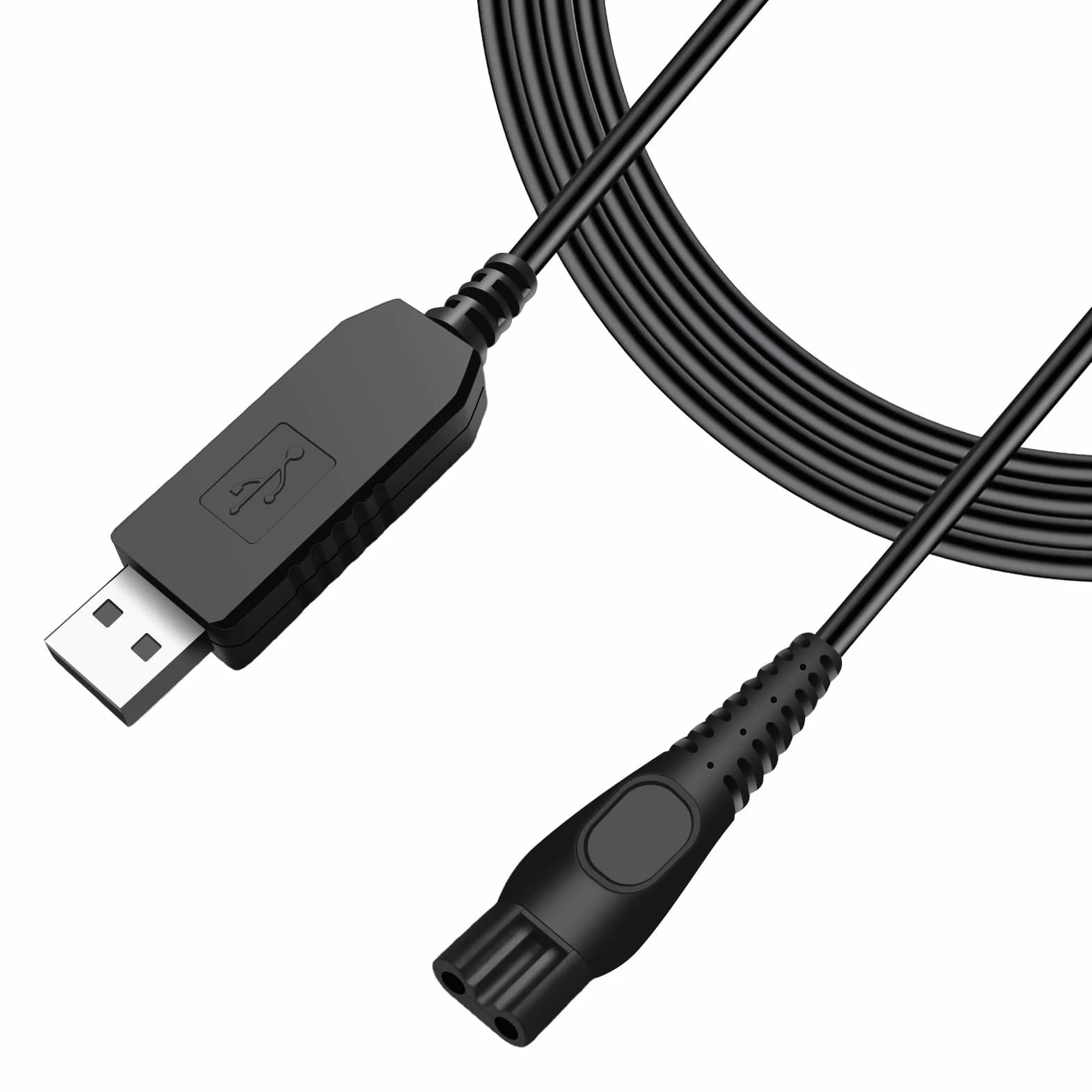 Tobfit 15 V HQ8505 kabel do ładowania do golarki Philips 3000 5000 7000 9000 Series MG7745 MG7730 MG7720 MG7710 One Blade Pro QP6510 QP6520 QP6530 QP6541 6550 QP6620 QP6650 QP6651, kabel USB do
