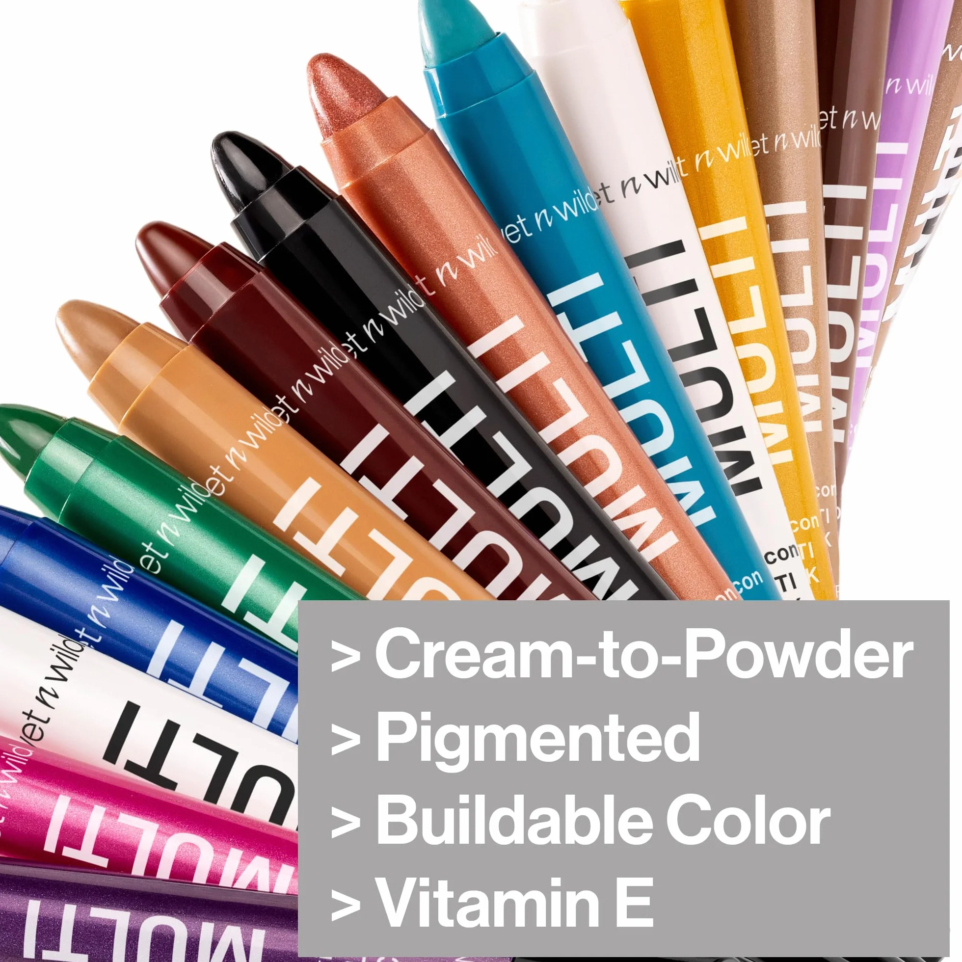 Wet n Wild, 3-in-1 Color Icon Multi-Stick for Eyes, Cheeks and Lips, Infused with Argan Oil and Vitamin E, Apply as Eyeliner, Eyeshadow, Blush or Contour, Snowy Skies