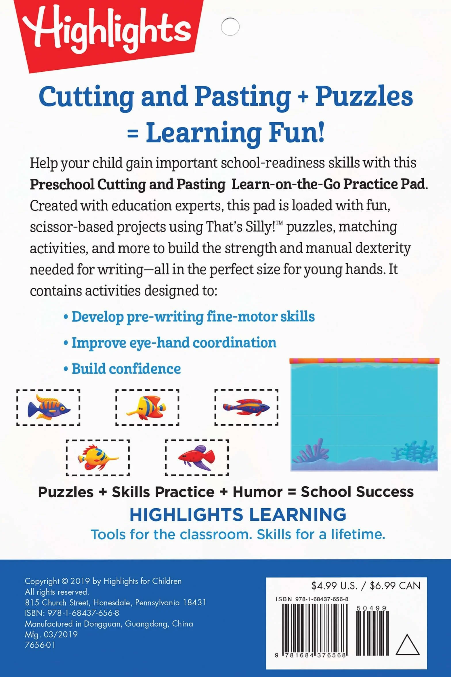 Preschool Cutting and Pasting: Scissor Skills Activity Book for Preschoolers to Practice Cutting Paper, Sort, Match, Find Patterns and More