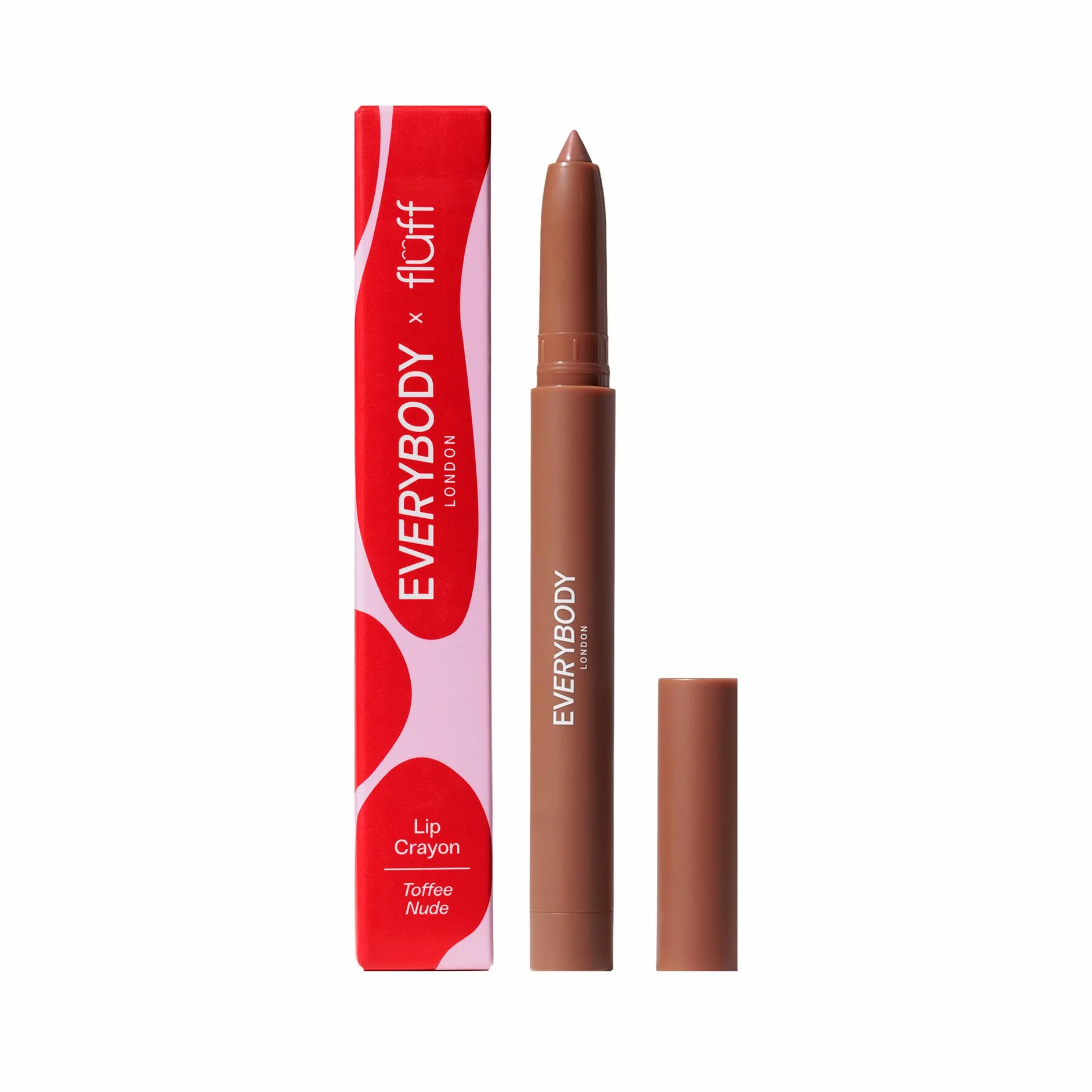 EVERYBODY LONDON x FLUFF 2w1 Wykręcana Konturówka i Pomadka do ust Blending Lip Crayon Toffee Nude