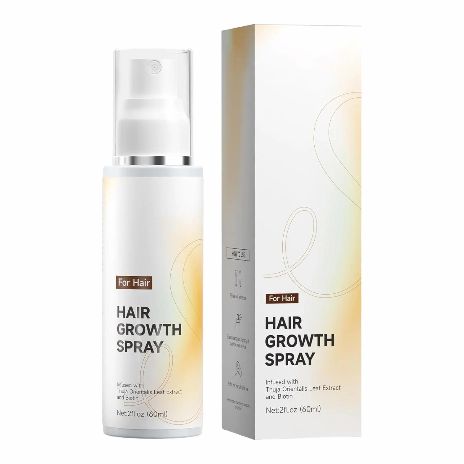 Hair Growth Spray for Men - Scalp Nourishing Thinning Hair Care with Biotin, Lightweight Leave In Spray for Fuller Looking Daily Use