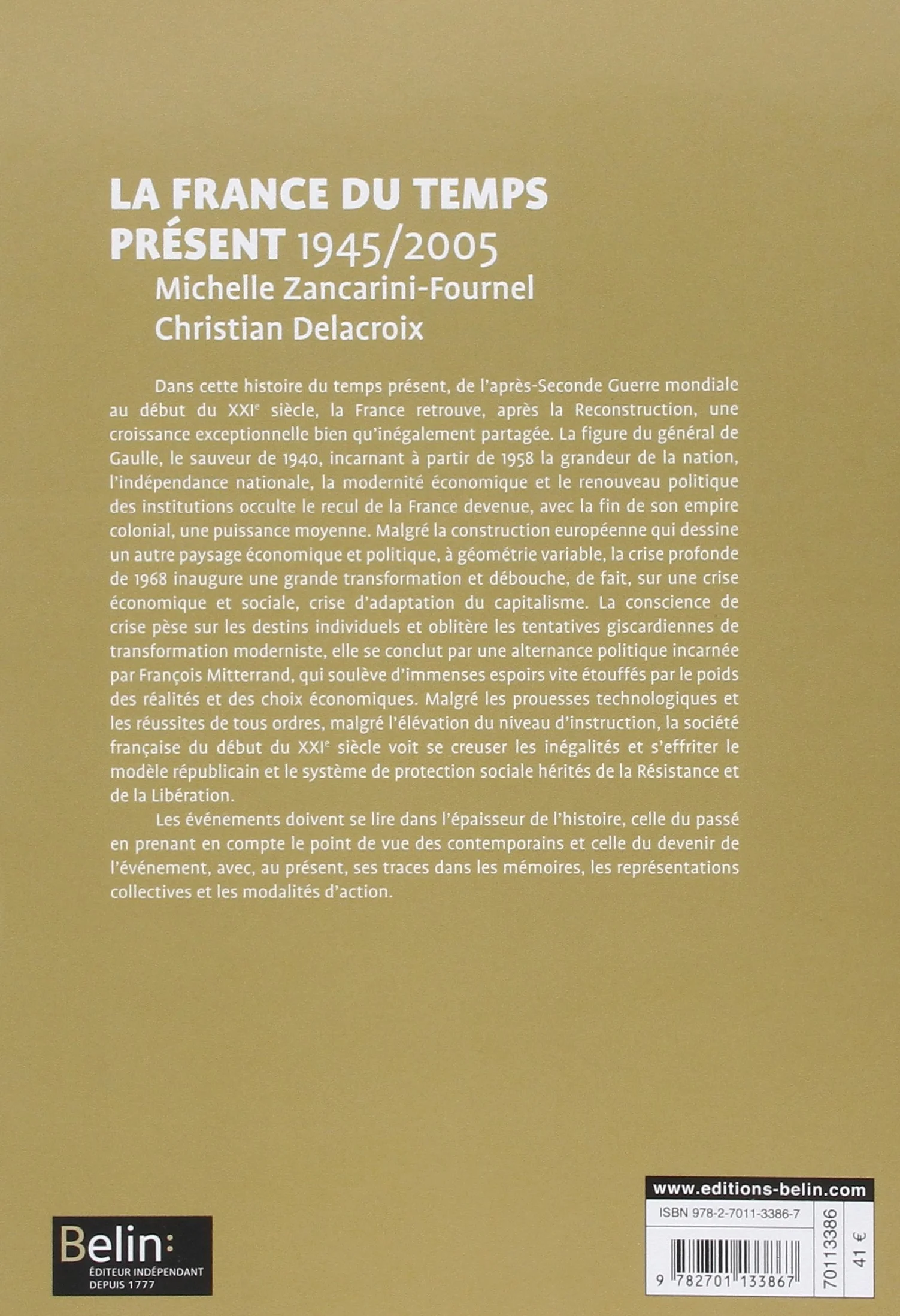 La France du temps présent (1945-2005): Version brochée