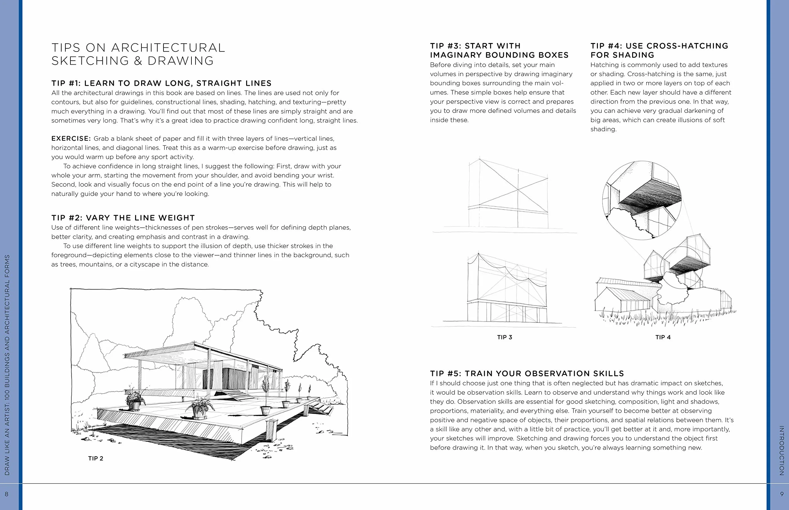 Draw Like an Artist: 100 Buildings and Architectural Forms: Step-By-Step Realistic Line Drawing - A Sourcebook for Aspiring Artists and Designers: 6