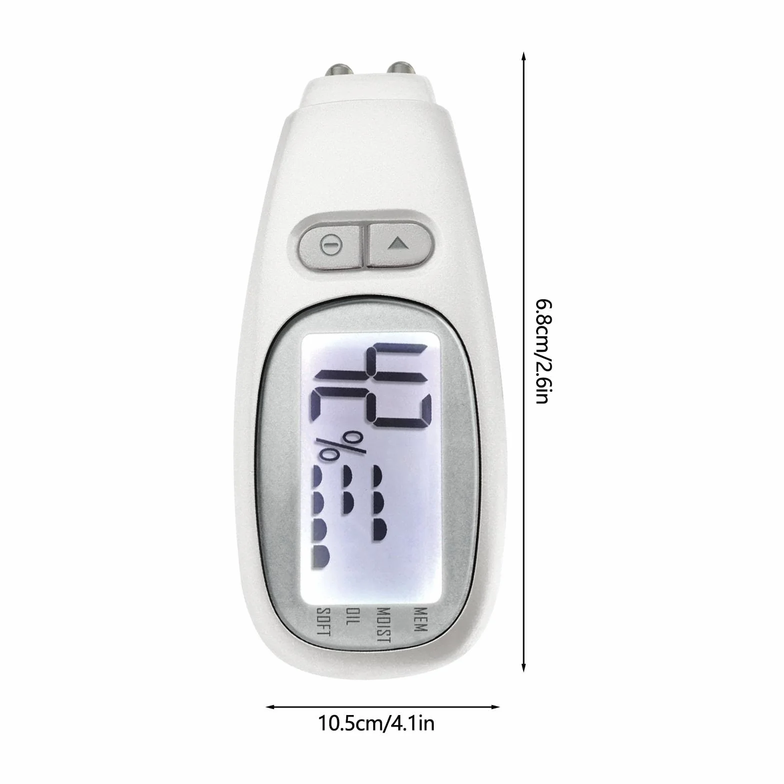 Tester wilgotności twarzy, wyświetlacz LCD, inteligentny tester nawilżenia skóry, precyzyjny tester oleju wodnego do pielęgnacji skóry twarzy dziewcząt i kobiet