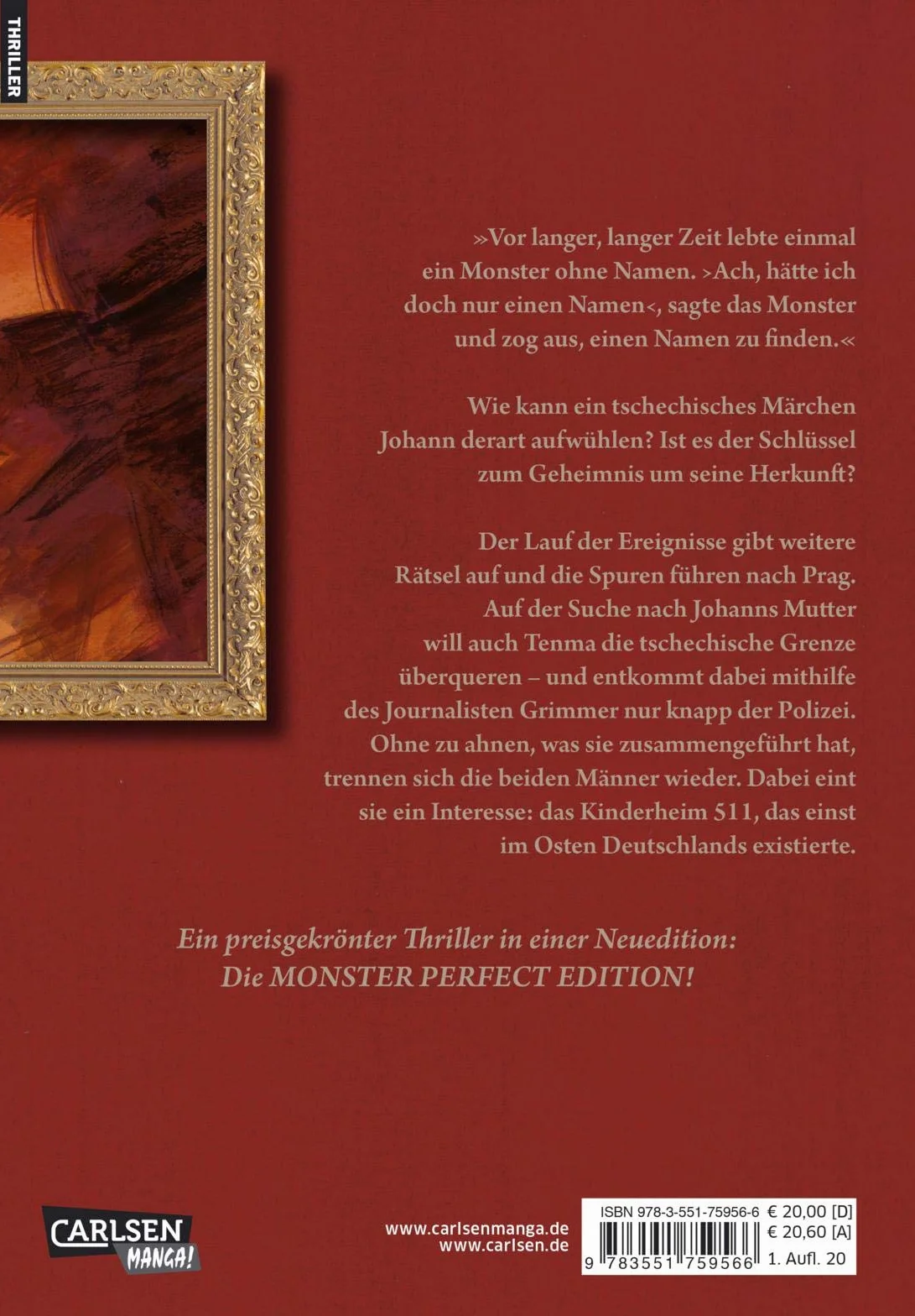 Monster Perfect Edition 5: Die Neuausgabe des preisgekrönten Manga-Thrillers voller Serienkiller und Verschwörungen