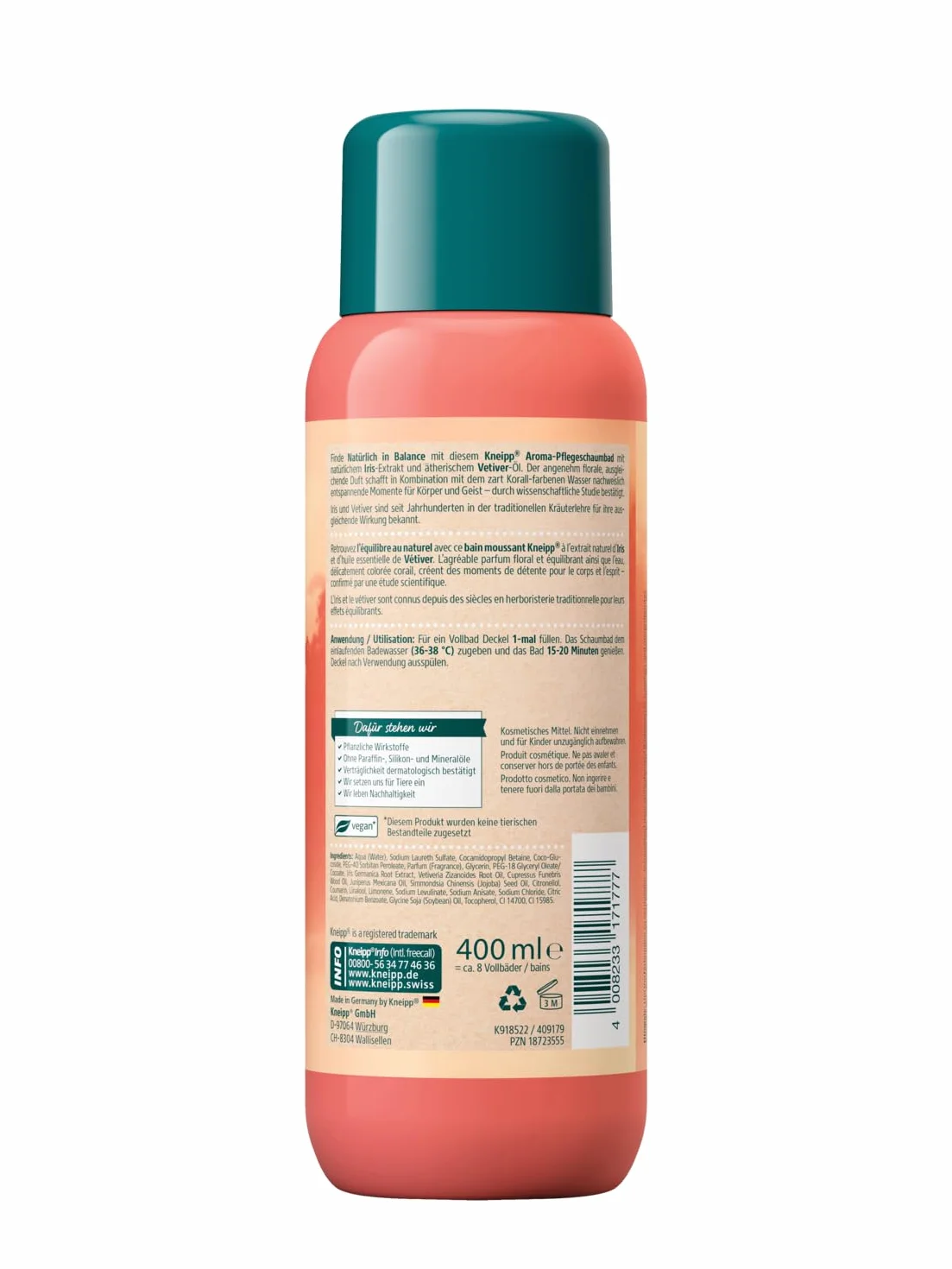 Kneipp Olejek do Kąpieli Irys & Wetiwera 400 ml