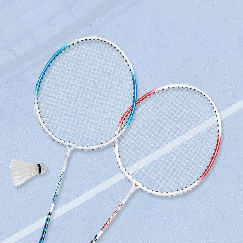 Badminton Racket Lightweight Convenient Adult Training Racket Comes with Racket Bag(Blue)