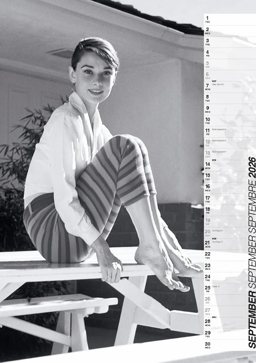 Audrey Hepburn 2026 - Calendrier - Calendario