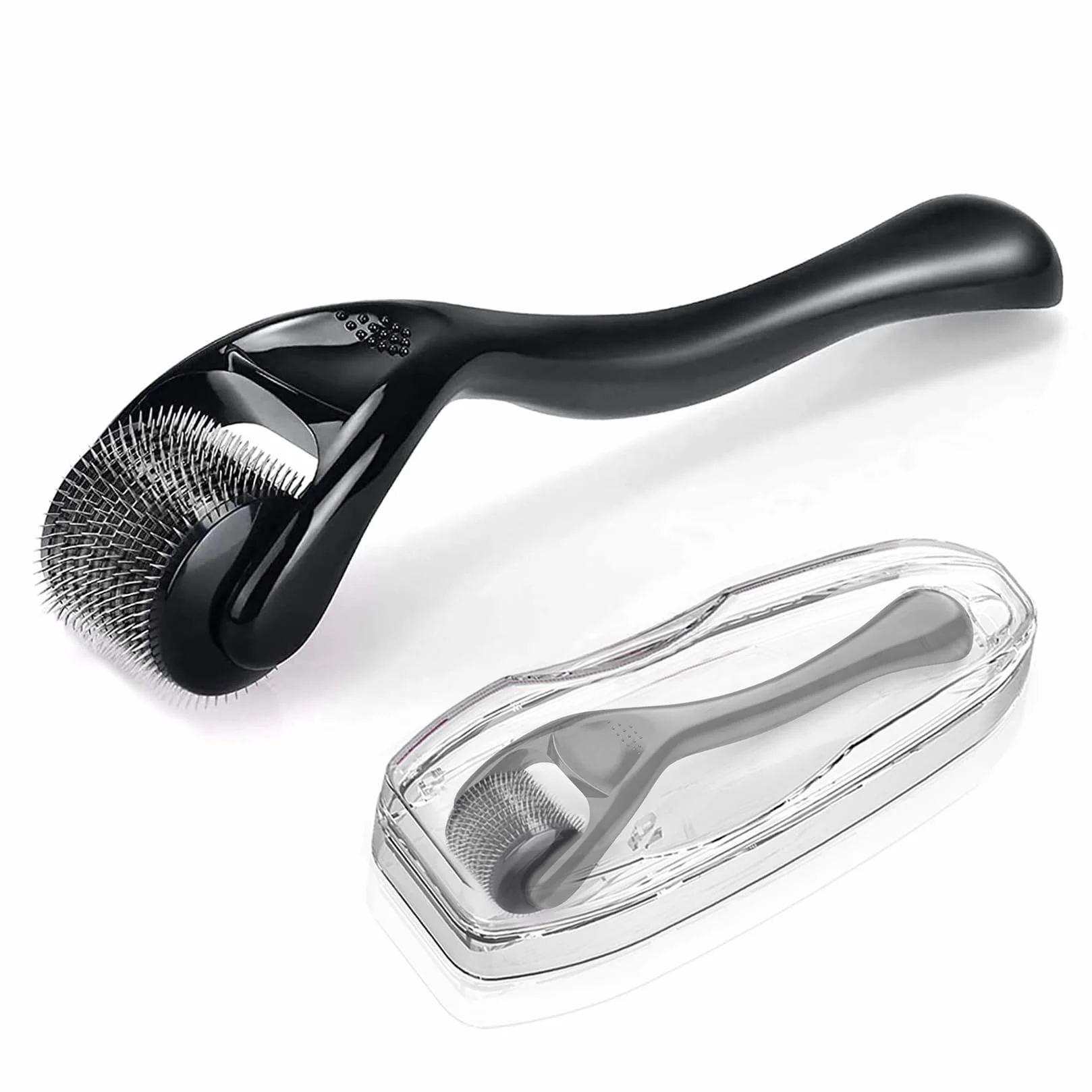 Wałek do blizn Wałek do brody Derma roller Wałek do mikroigieł z 540 igłami Do wzrostu brody Pielęgnacja skóry twarzy Anti-Aging Przeciwzmarszczkowe usuwanie blizn