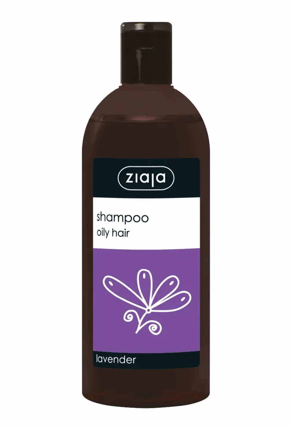 Ziaja Oily Hair Lavender Szampon, Przezroczysty, 500 ml