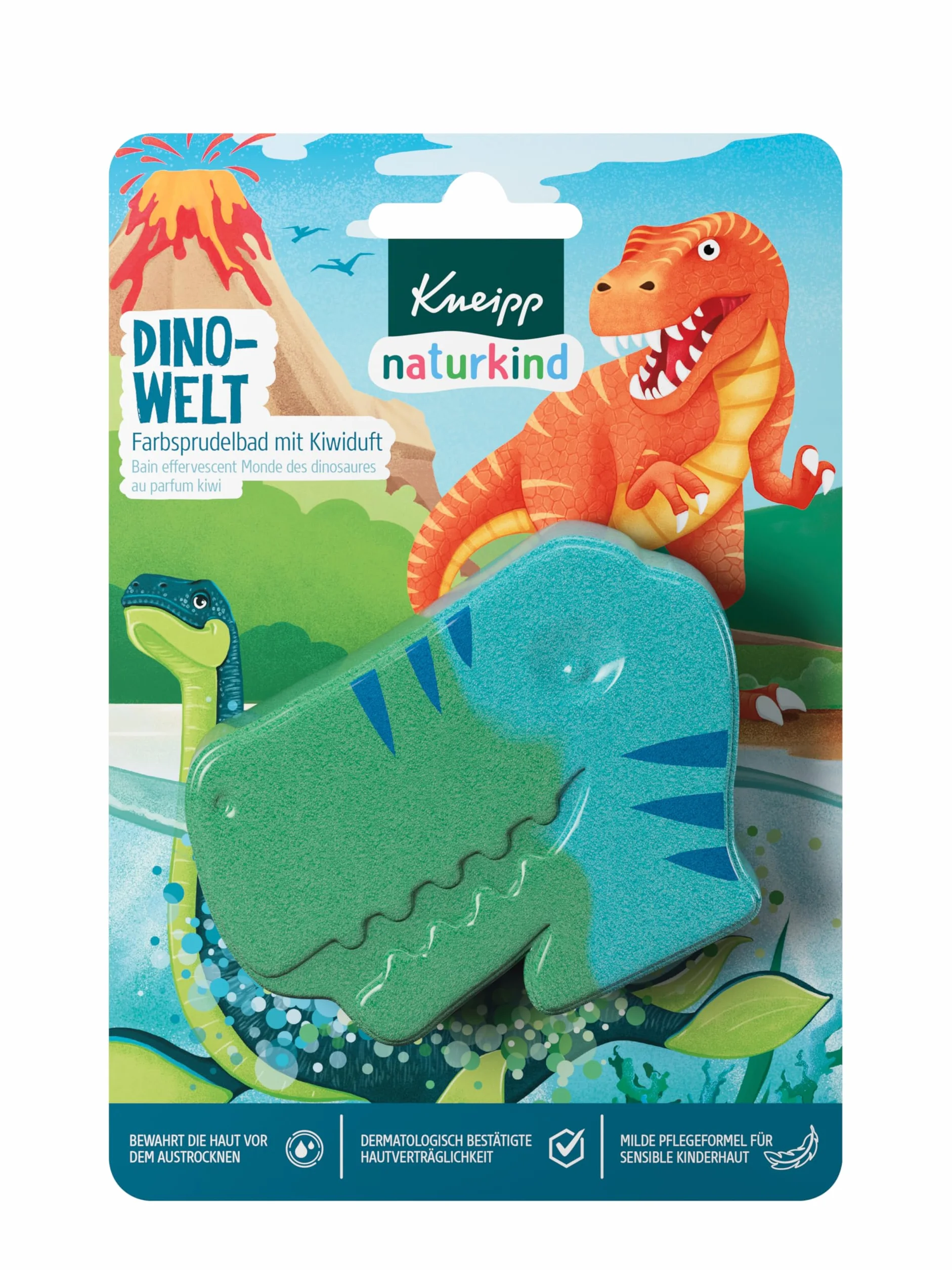 Kneipp naturkind Dinowelt kolorowa kąpiel bąbelkowa dla dzieci 1 sztuka