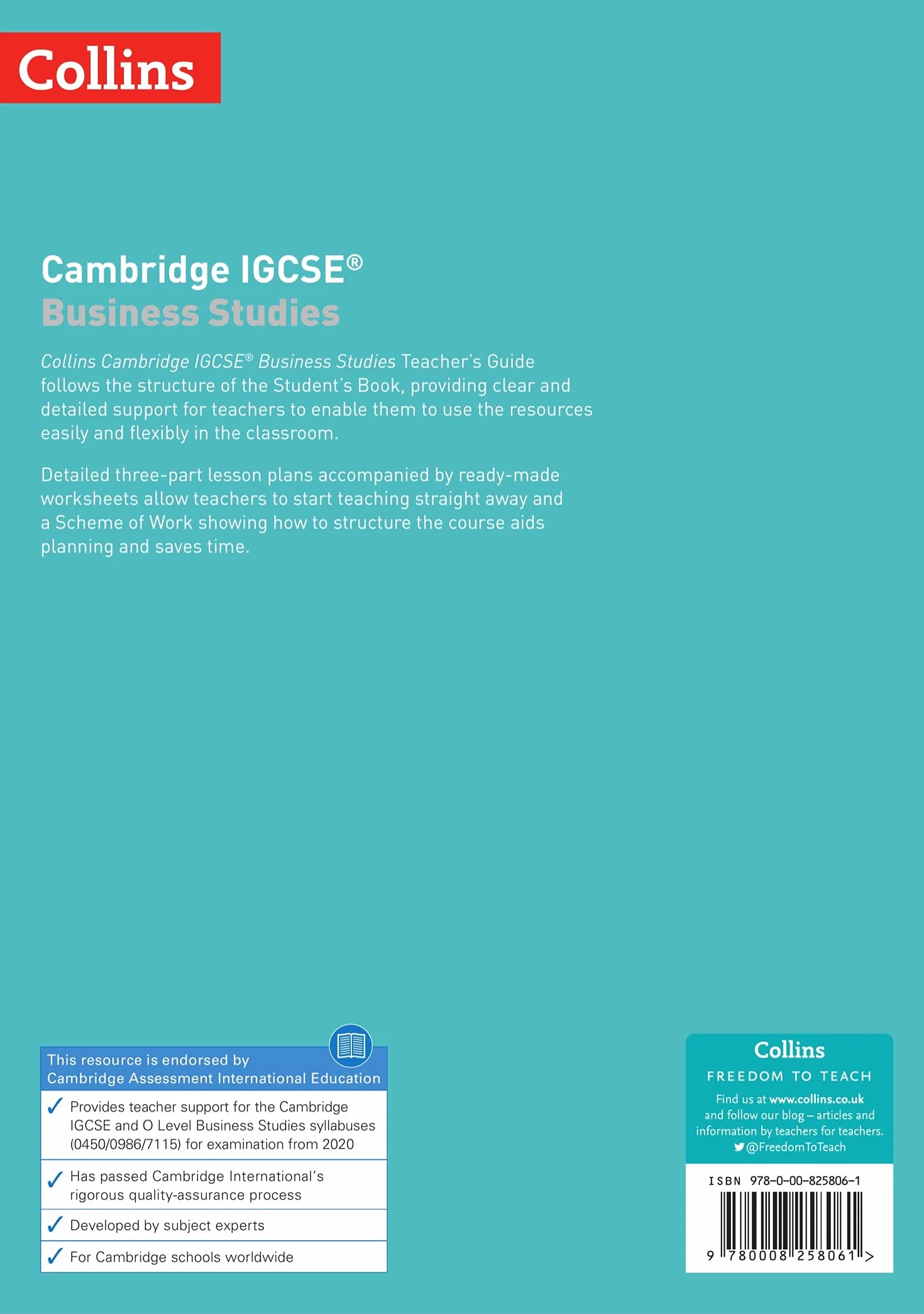 Cambridge IGCSE™ Business Studies Teacher’s Guide