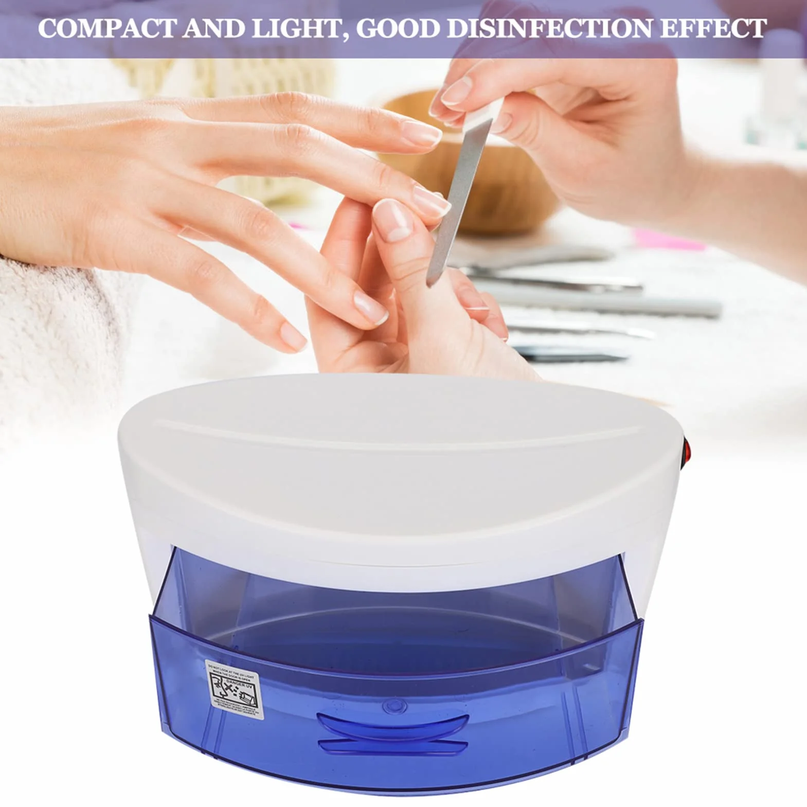 Sterylizator do paznokci, sterylizator UV LED Inteligentny sterylizator do emalii do dezynfekcji UV Ozon Szafka narzędziowa do zdobienia paznokci dla fryzjerów salonów kosmetycznych manicure