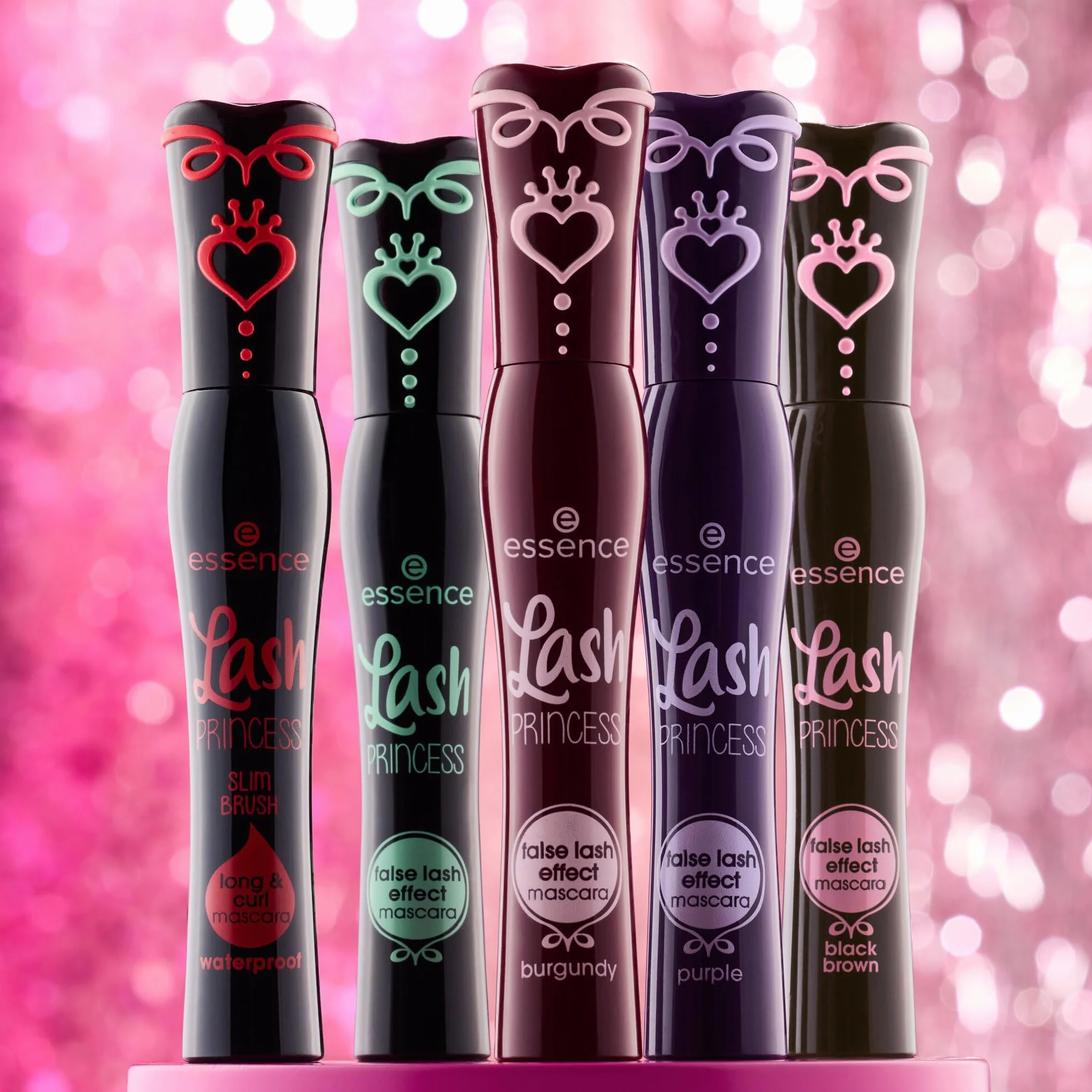 essence Brązowo-czarna maskara do rzęs Lash PRINCESS false lash effect, zwiększenie objętości, efekt sztucznych rzęs, konturowanie, wydłużanie (12ml)