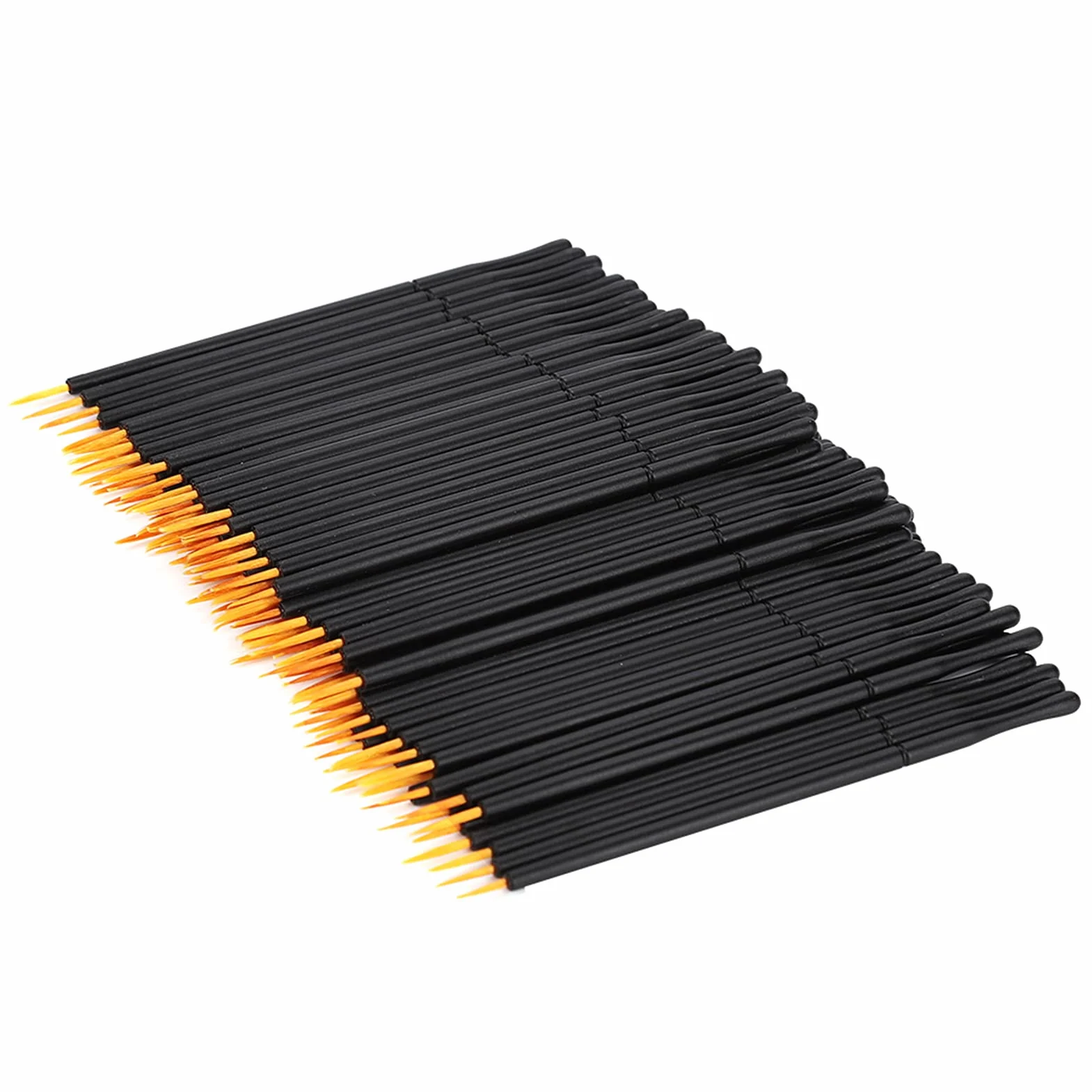 Ołówek pędzel do eyelinera cienki 100 szt. jednorazowy pędzel do eyelinera twardy eyeliner płynny pędzel do cieni do powiek pędzel do makijażu narzędzie do makijażu