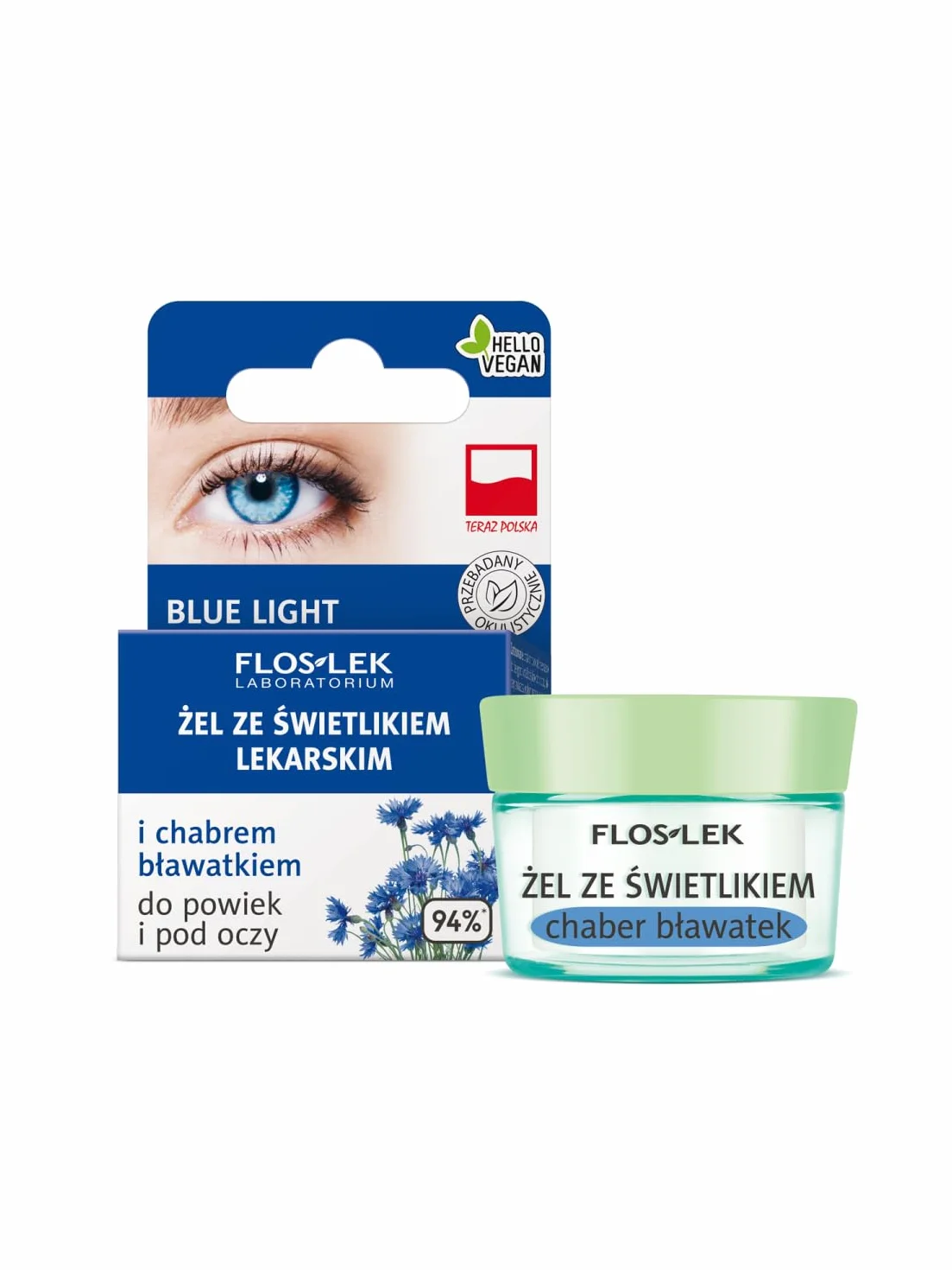 FLOS-LEK żel świetlik chaber do powiek i pod oczy 10 ml