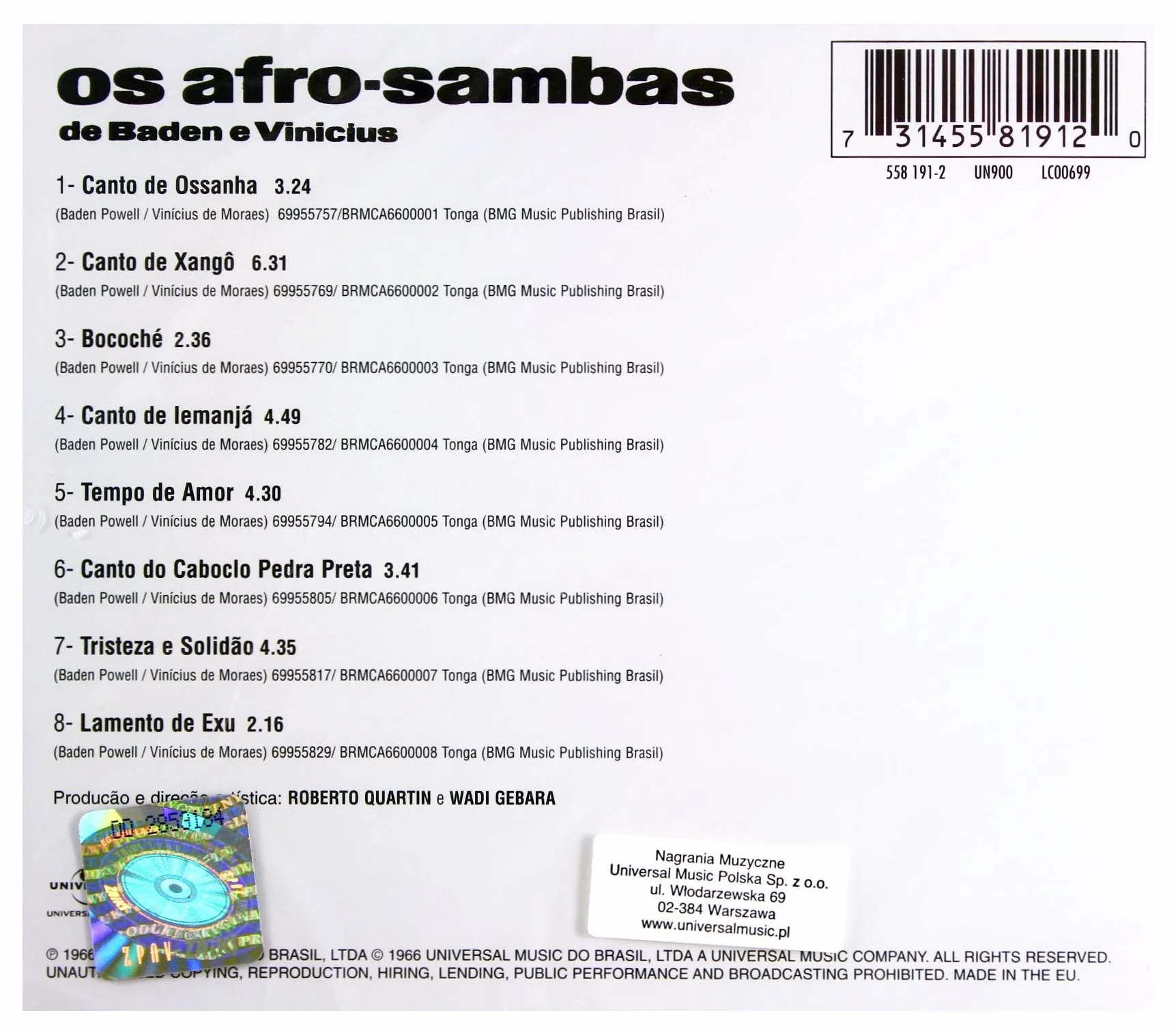 Afro Sambas European Import