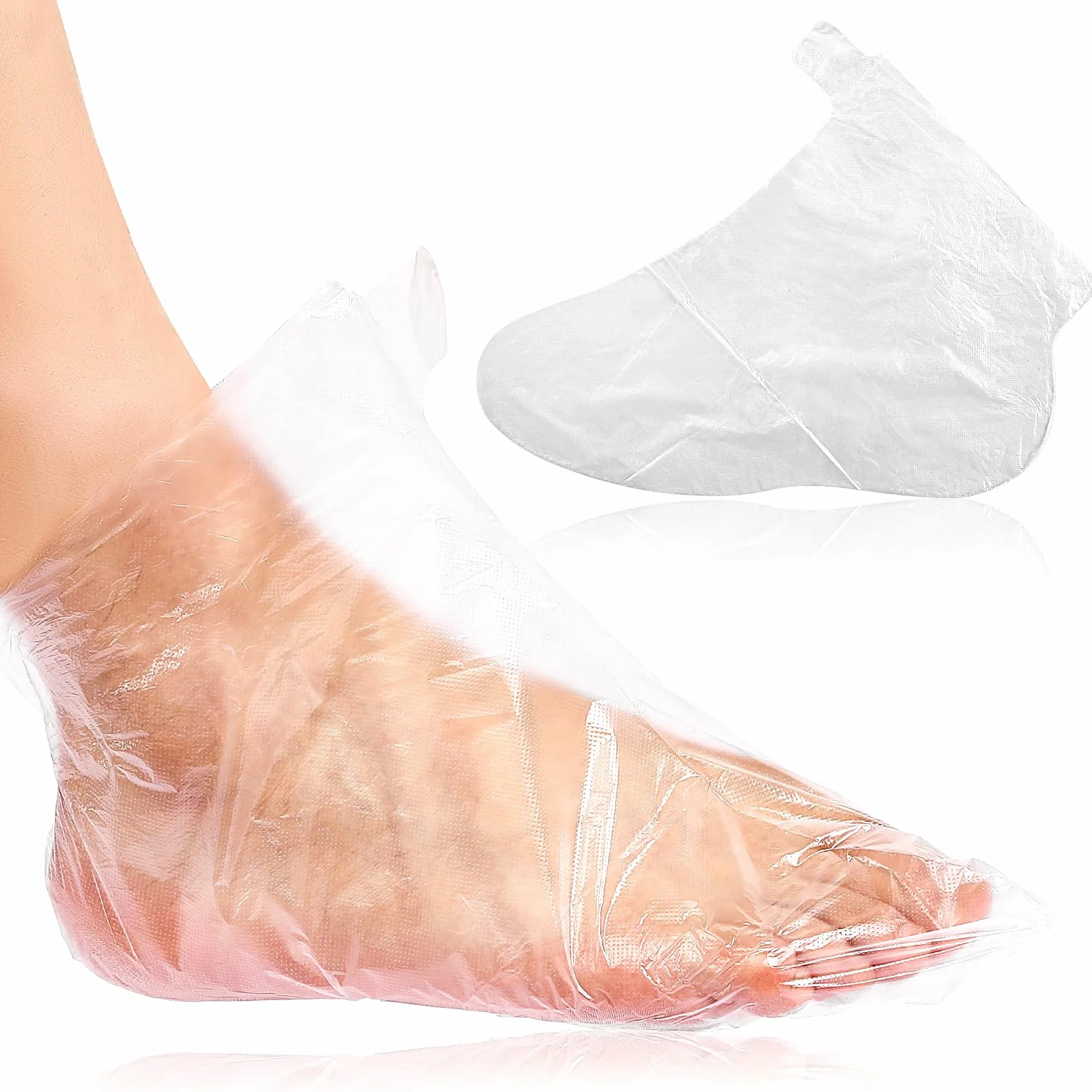 Plastikowe ochraniacze na stopy jednorazowe 100 sztuk do pedicure spa