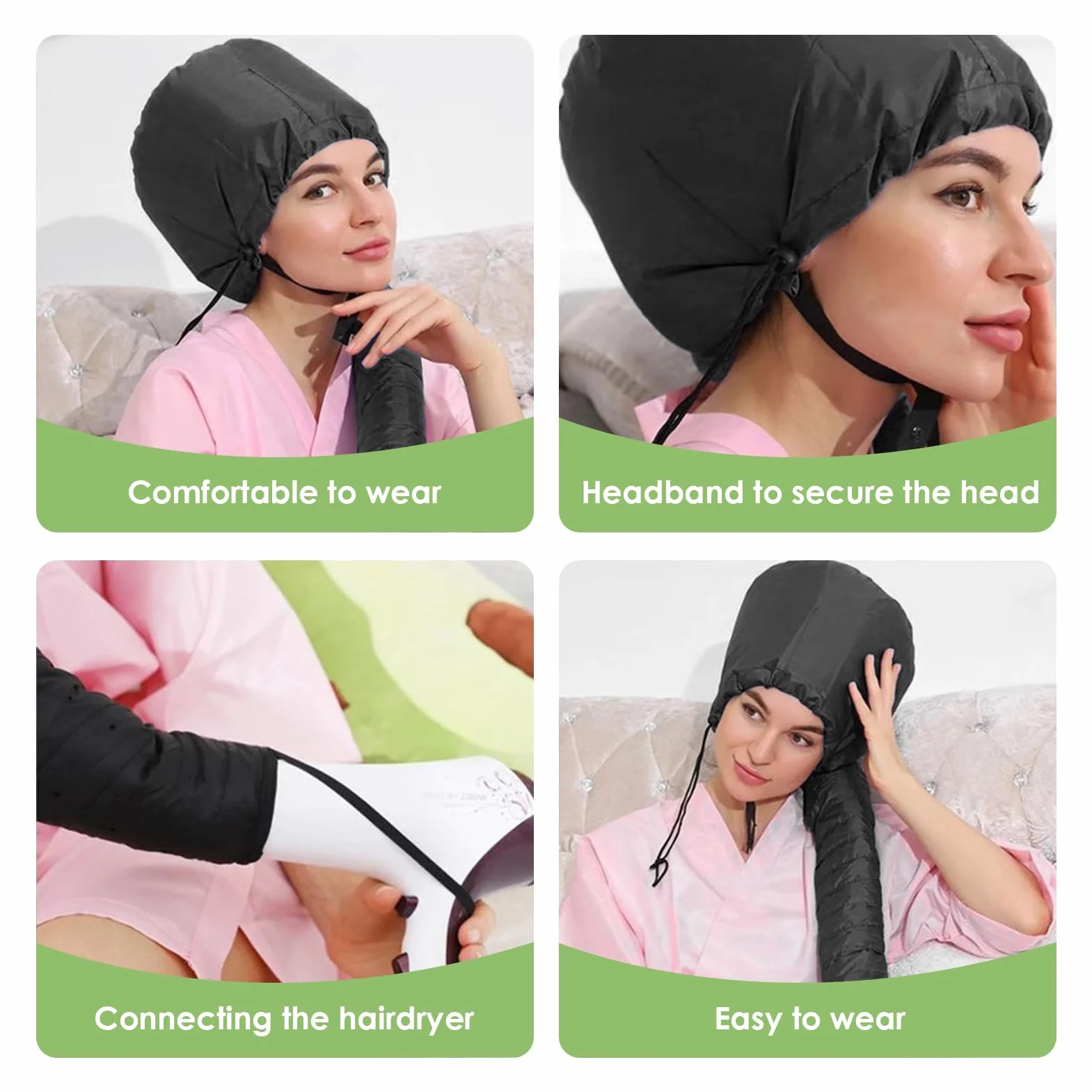 Kask do suszarki do włosów regulowana maska susząca