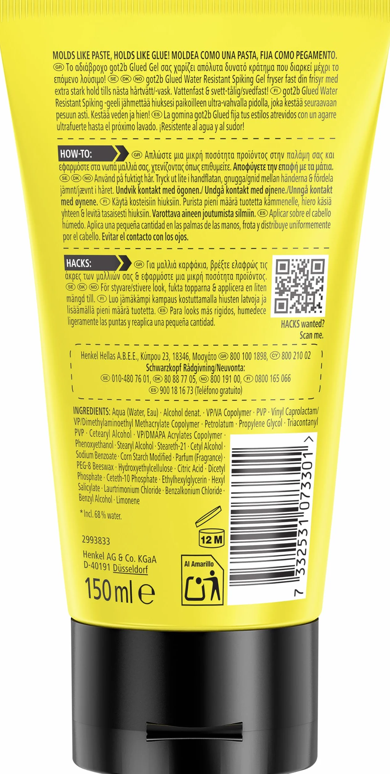 Schwarzkopf Got2b klej żelowy 150 ml