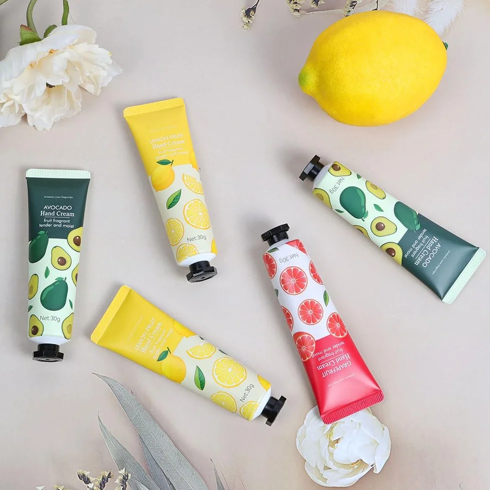 LOPHE Krem do rąk nawilżający 30g x 5 naturalny kwiatowy zestaw podróżny